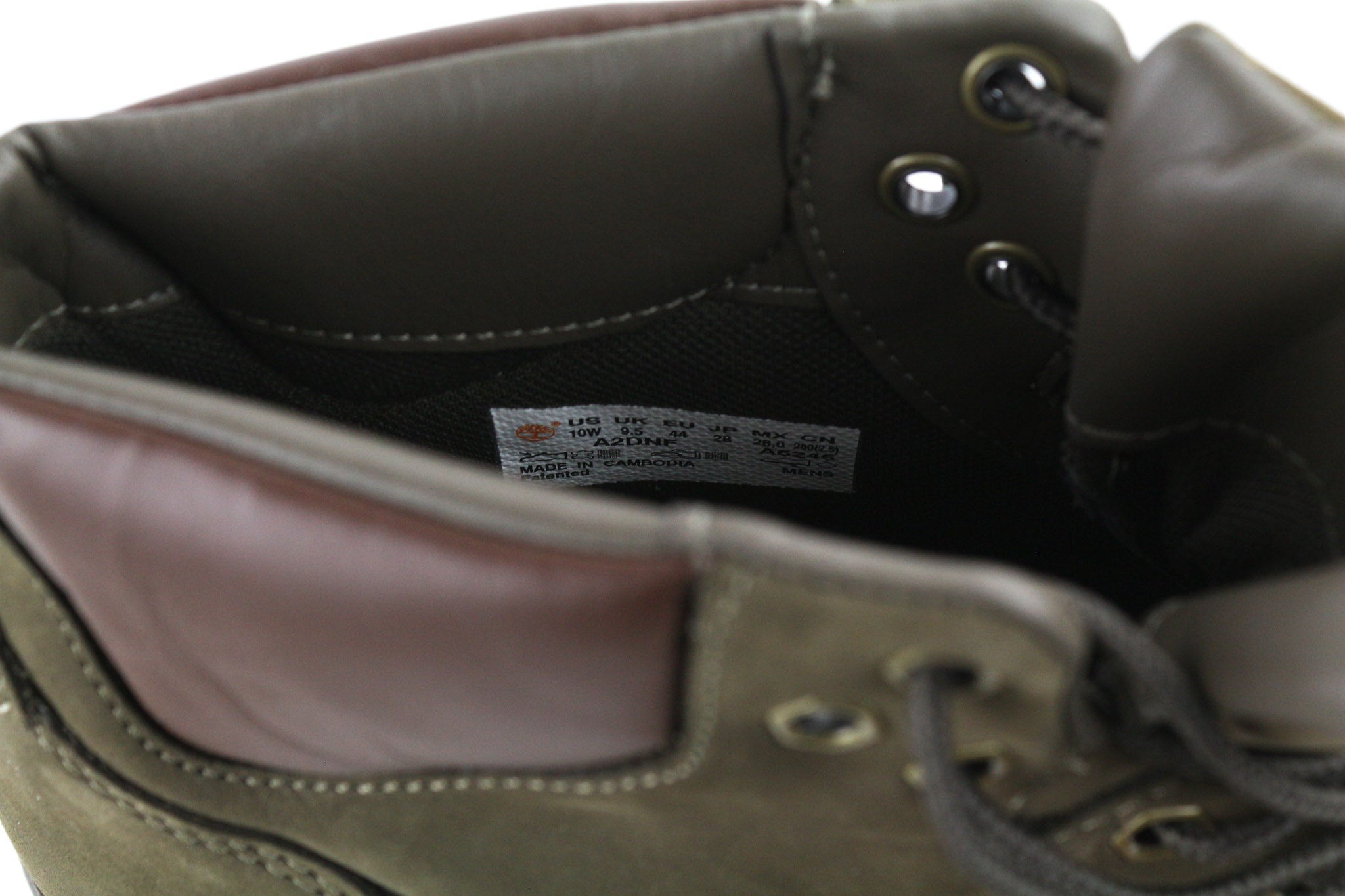 TIMBERLAND A2DNF-A6246 Men's Shoes EU43.5/44 Khaki Leather High-Top