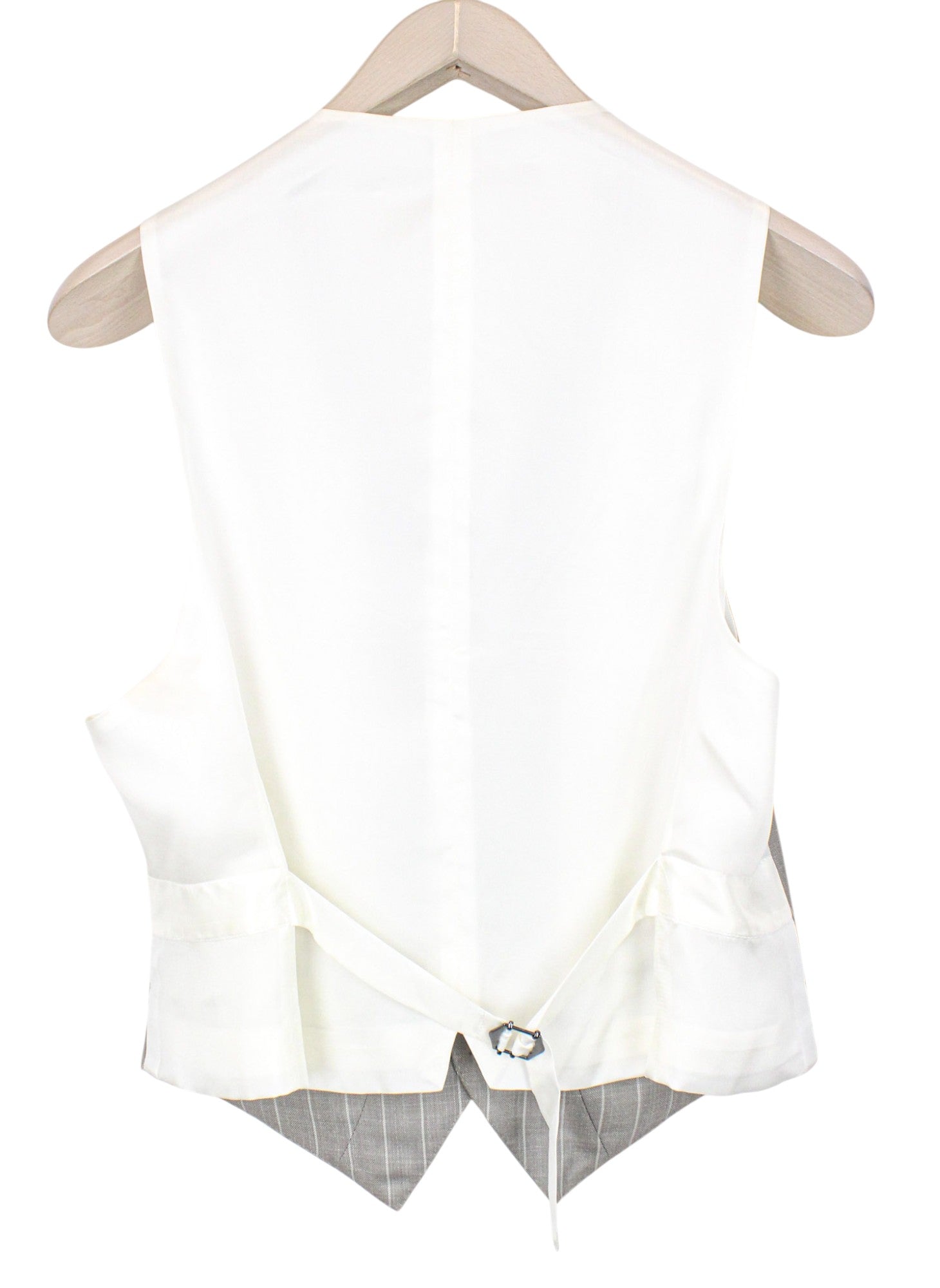 SUITSUPPLY La Spalla Men's UK34S Suit Taupe Striped Wool Silk Linen 3 Piece