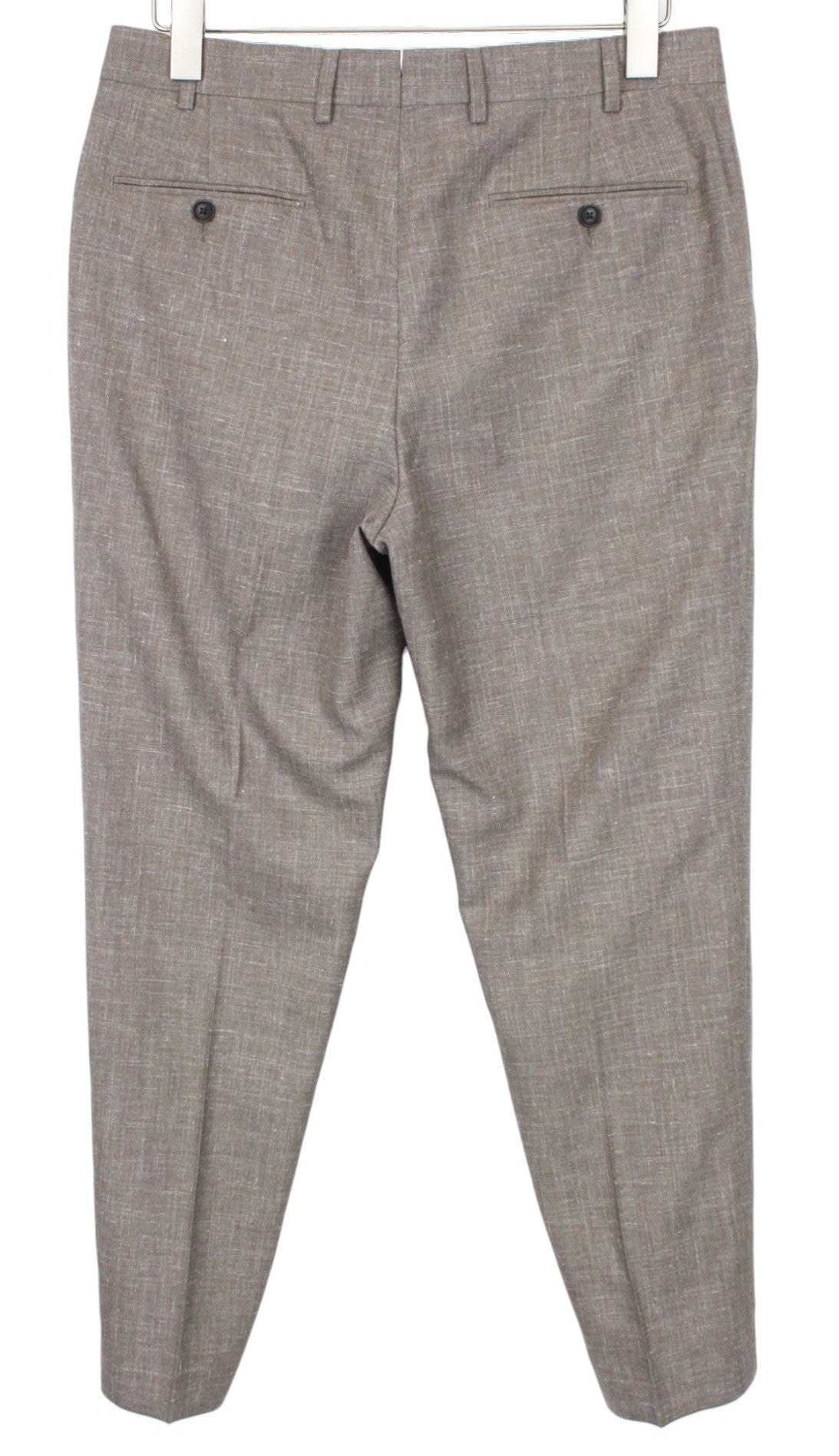 SUITSUPPLY La Spalla Men's UK44L Single-Breasted Brown Wool Silk Linen 2 Piece