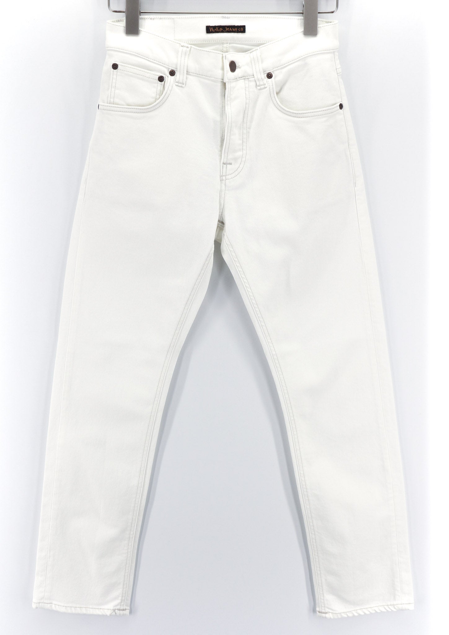 NUDIE JEANS Sleepy Sixten moteriški džinsai W26/L30 Relaxed Stretch Ecru 