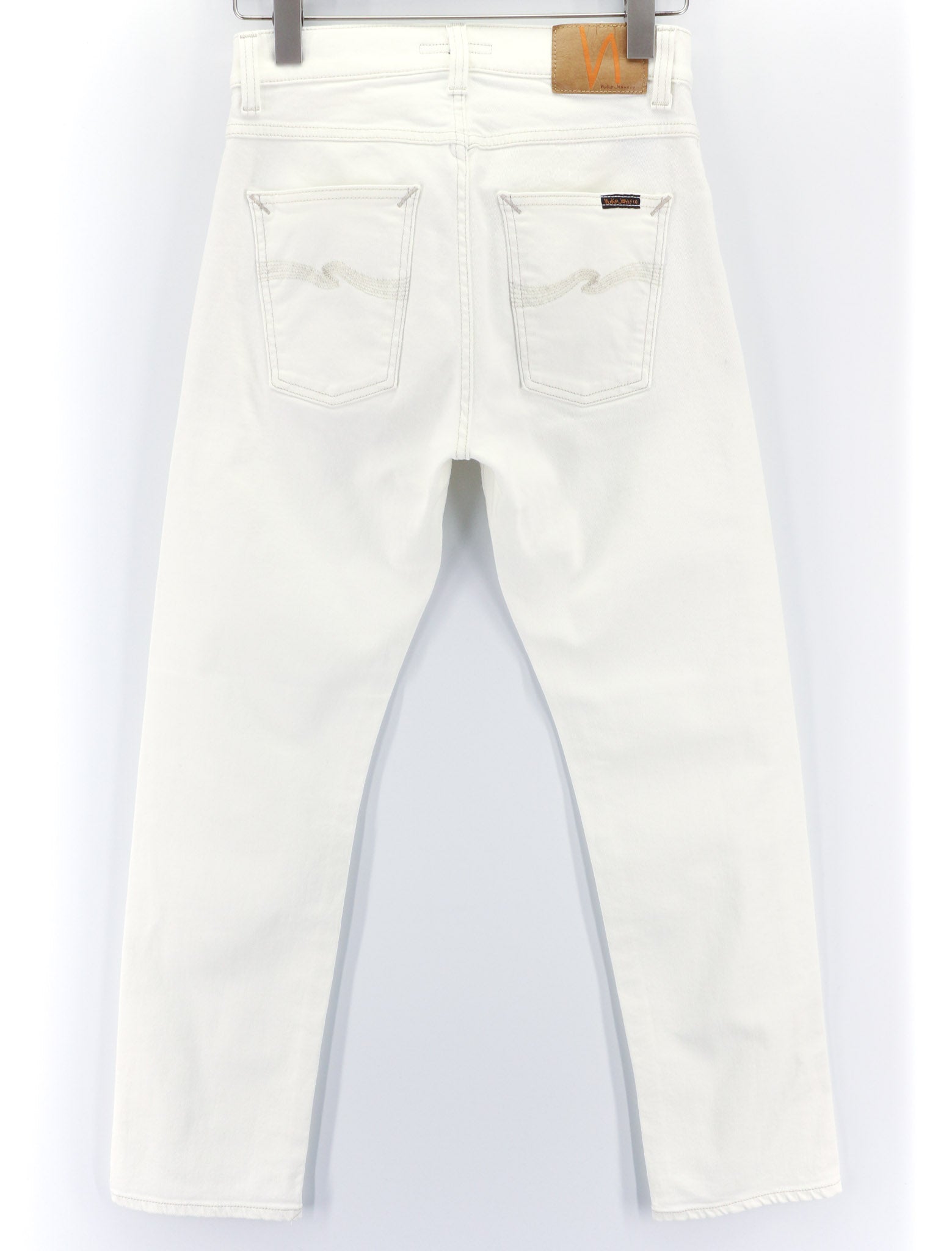 NUDIE JEANS Sleepy Sixten moteriški džinsai W26/L30 Relaxed Stretch Ecru 