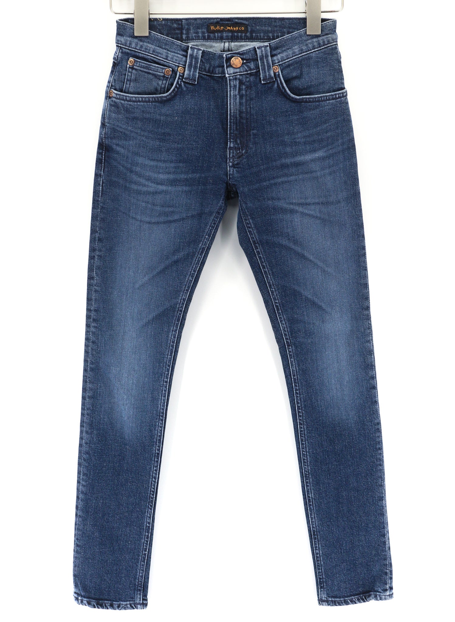 NUDIE JEANS Skinny Lin Men's Jeans W28/L30 Tight Stretch Blue Washed