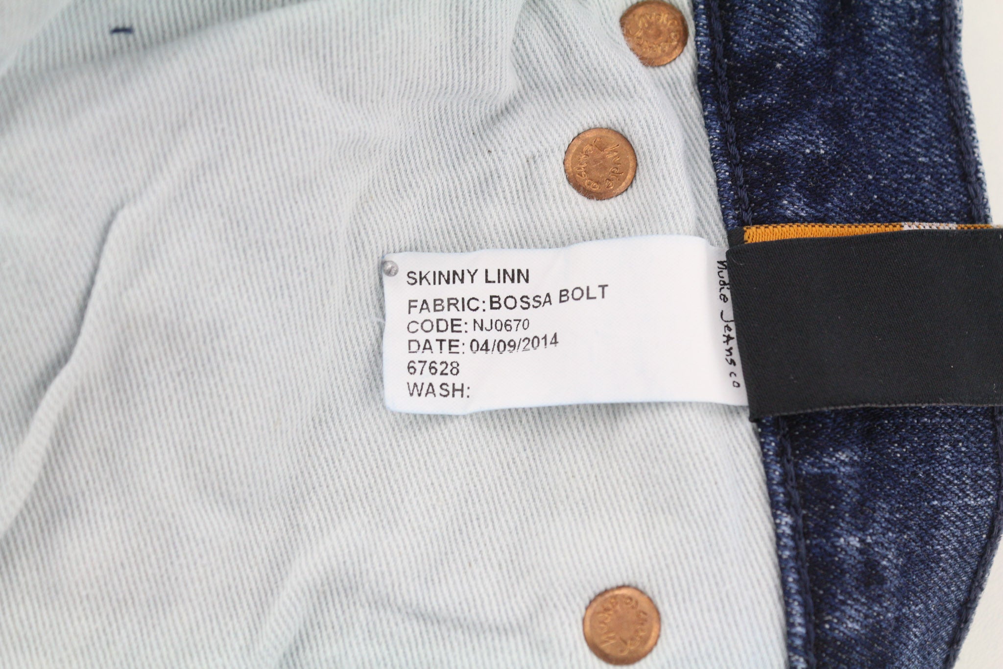 NUDIE JEANS Skinny Lin Men's Jeans W28/L30 Tight Stretch Blue Washed