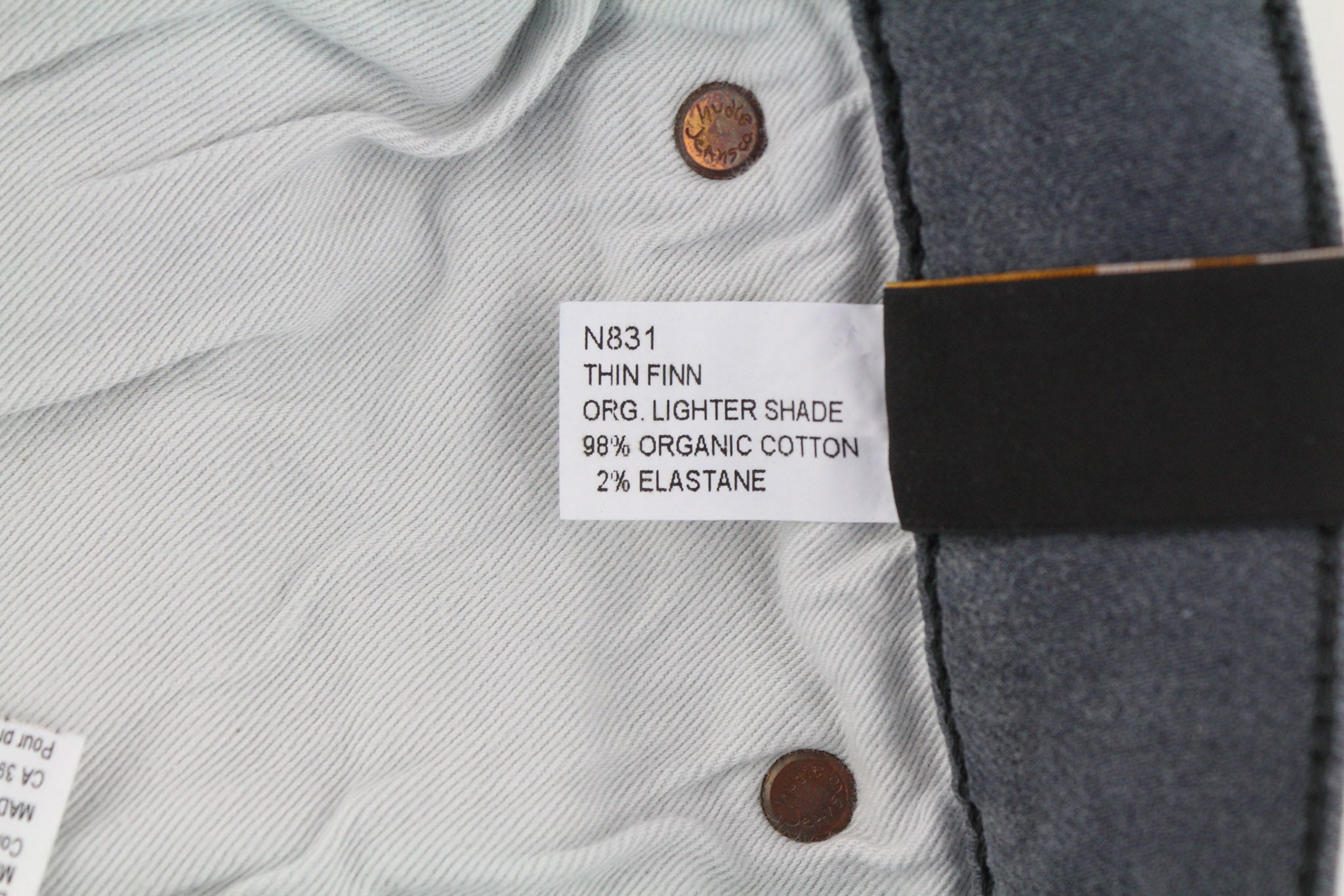 NUDIE JEANS ploni „Finn“ vyriški džinsai W28/L32 Slim washed grey tamprūs