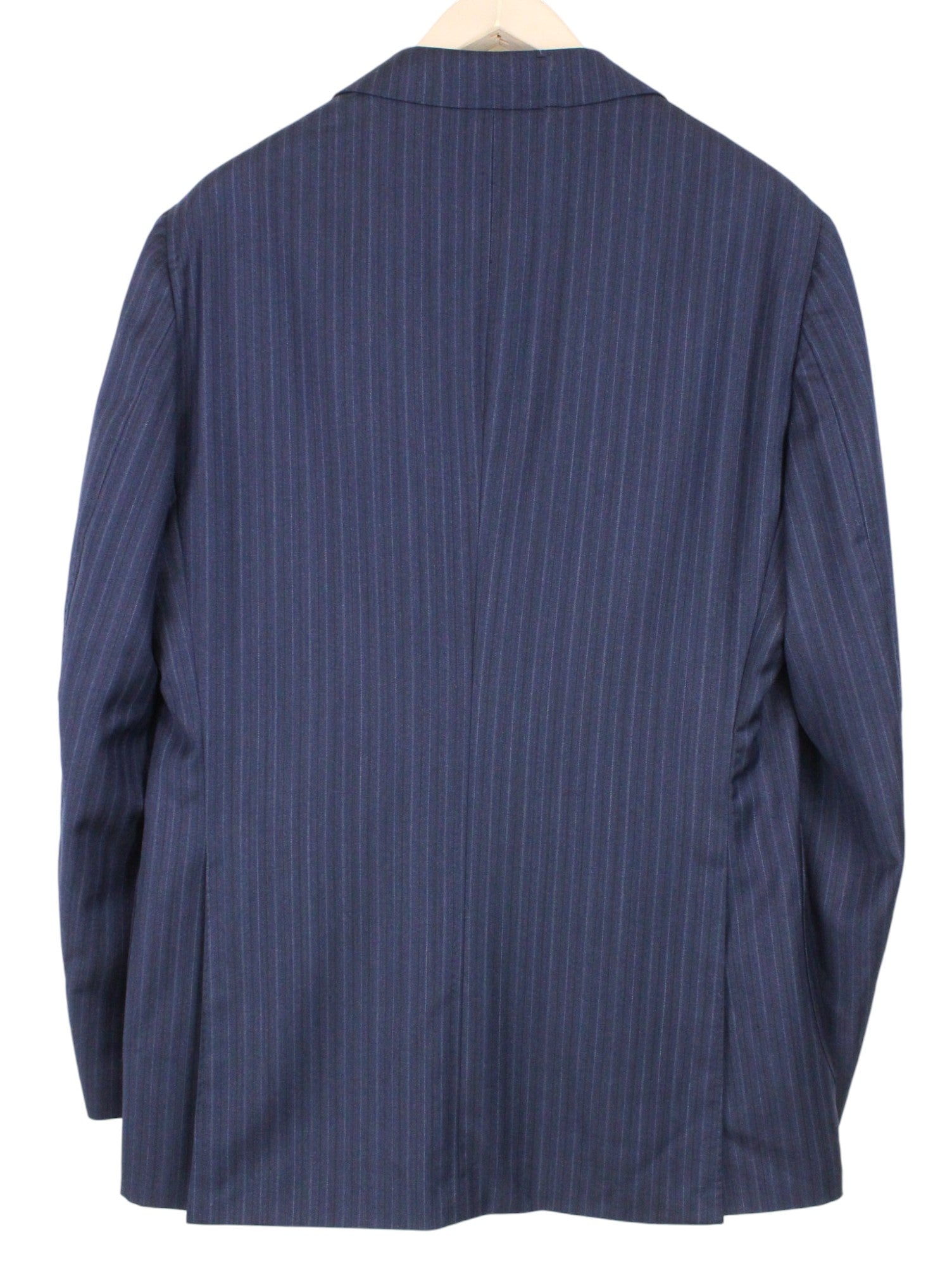 SUITSUPPLY Havana Tulip Suit UK40R Men's Blue Slim Fit Wool Herringbone S130