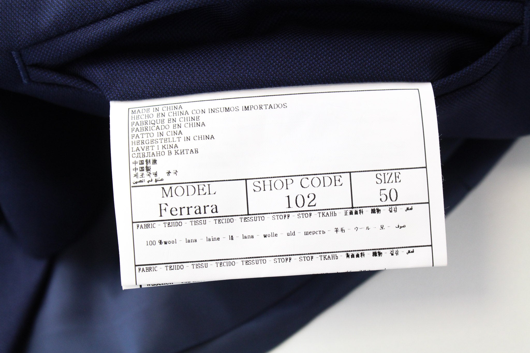 SUITSUPPLY La Spalla Suit UK42S Blue 3-Piece Slim Fit Wool Perennial Men's