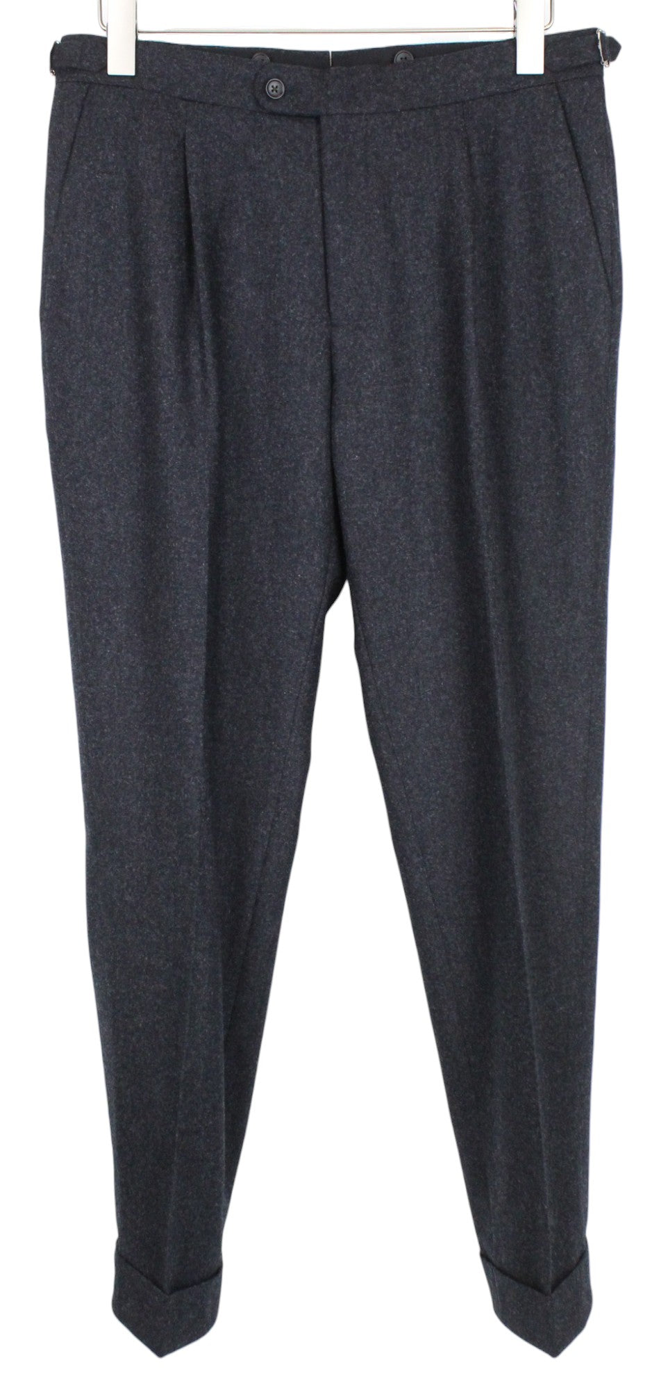 SUITSUPPLY Greenwich Suit UK36R Slim Grey Wool Flannel Circular 2-Piece Men