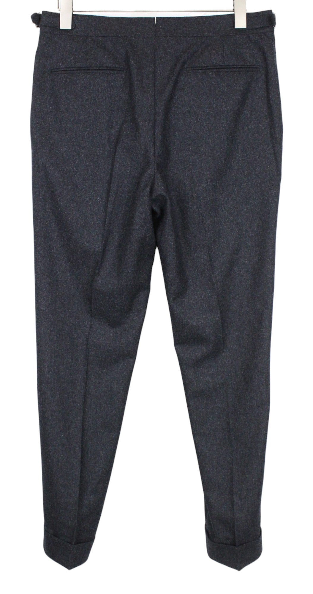 SUITSUPPLY Greenwich Suit UK36R Slim Grey Wool Flannel Circular 2-Piece Men