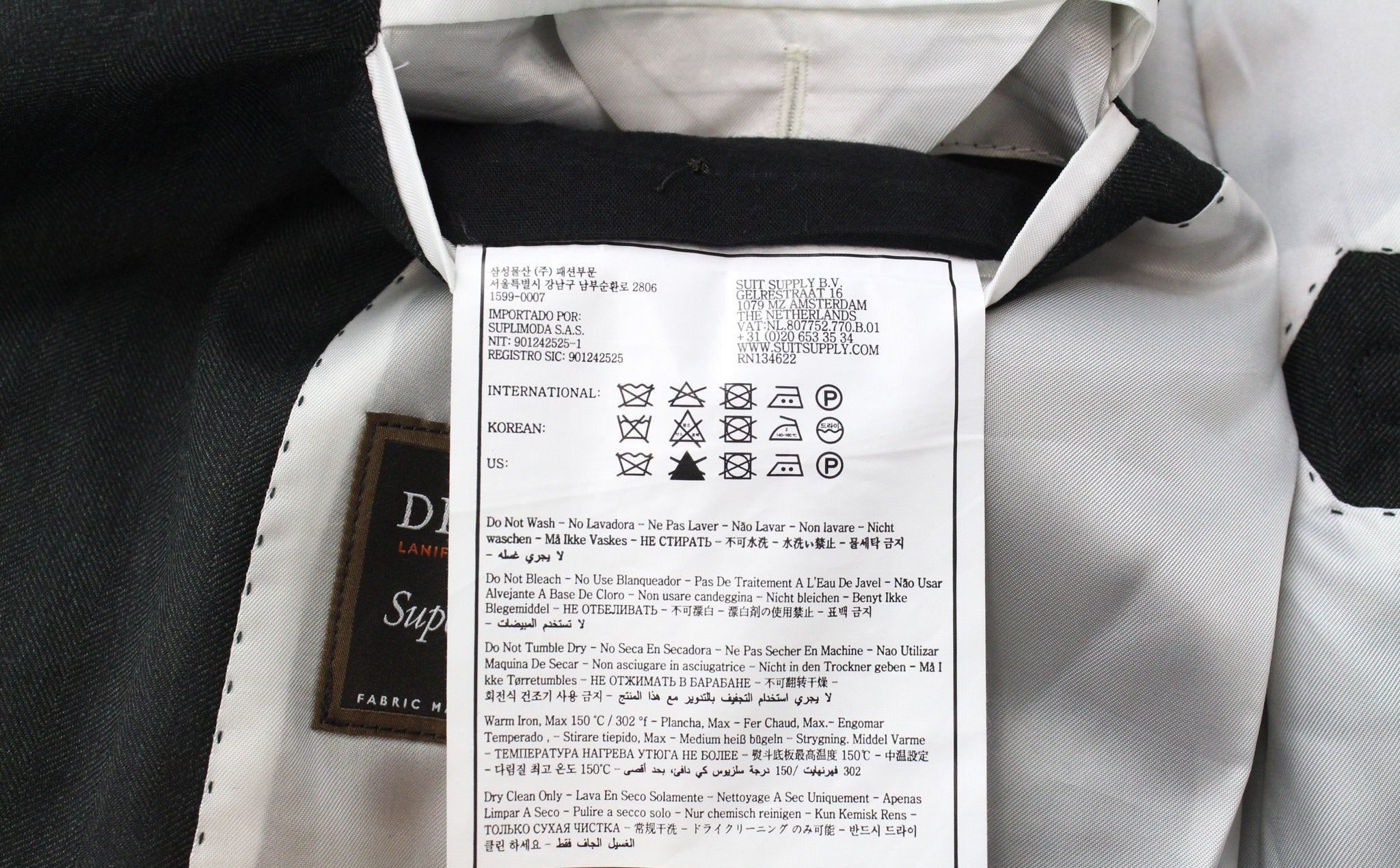 SUITSUPPLY Havana Tulip Suit UK50R Men's Green Wool S130 Slim Fit 3-Piece