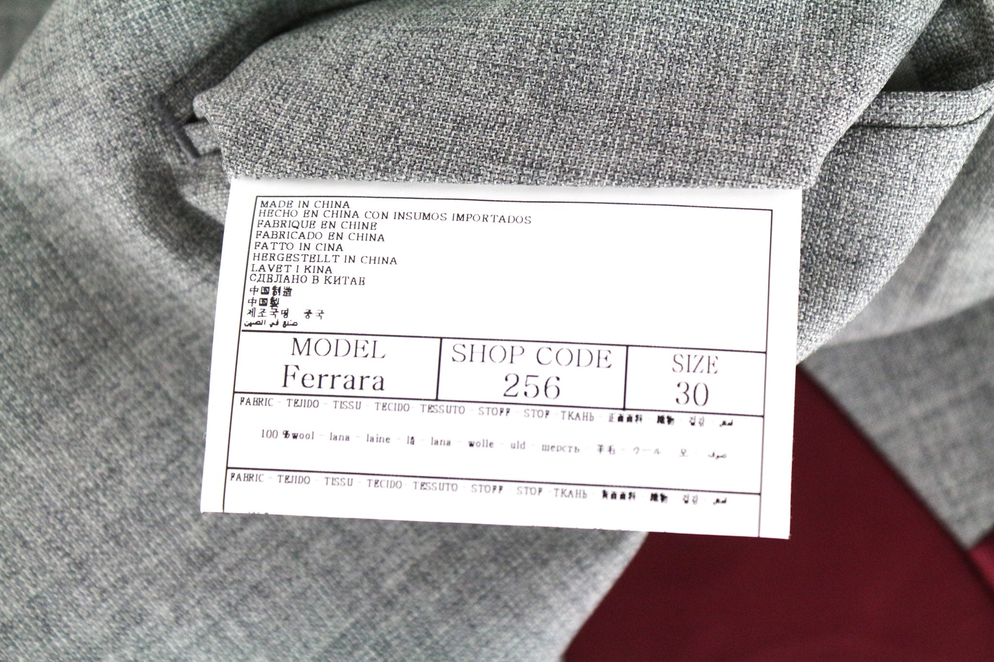 SUITSUPPLY La Spalla Men's Suit UK50S Grey Pure Wool 3-Piece Single-Breasted