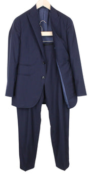 SUITSUPPLY La Spalla Suit UK38R Blue Wool Slim 2-Piece S120 Formal Men's Look