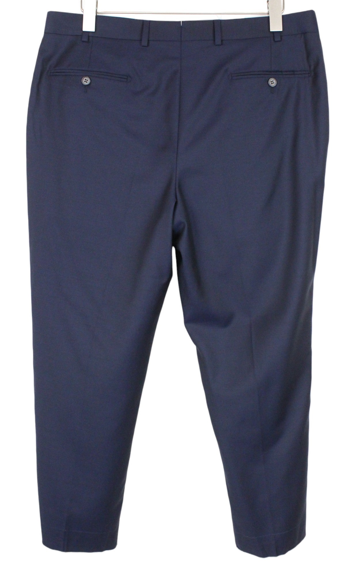 SUITSUPPLY Napoli Suit UK44R Men's S110 Wool 2-Piece Navy Melange Formal