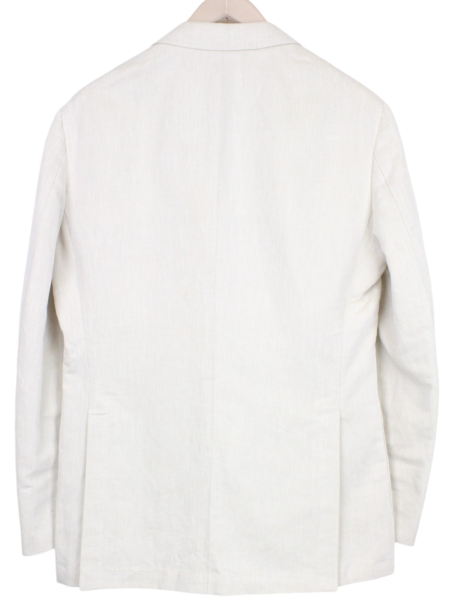 SUITSUPPLY Havana Suit UK38R Beige Melange 3-Piece Linen Cotton Slim Fit Men