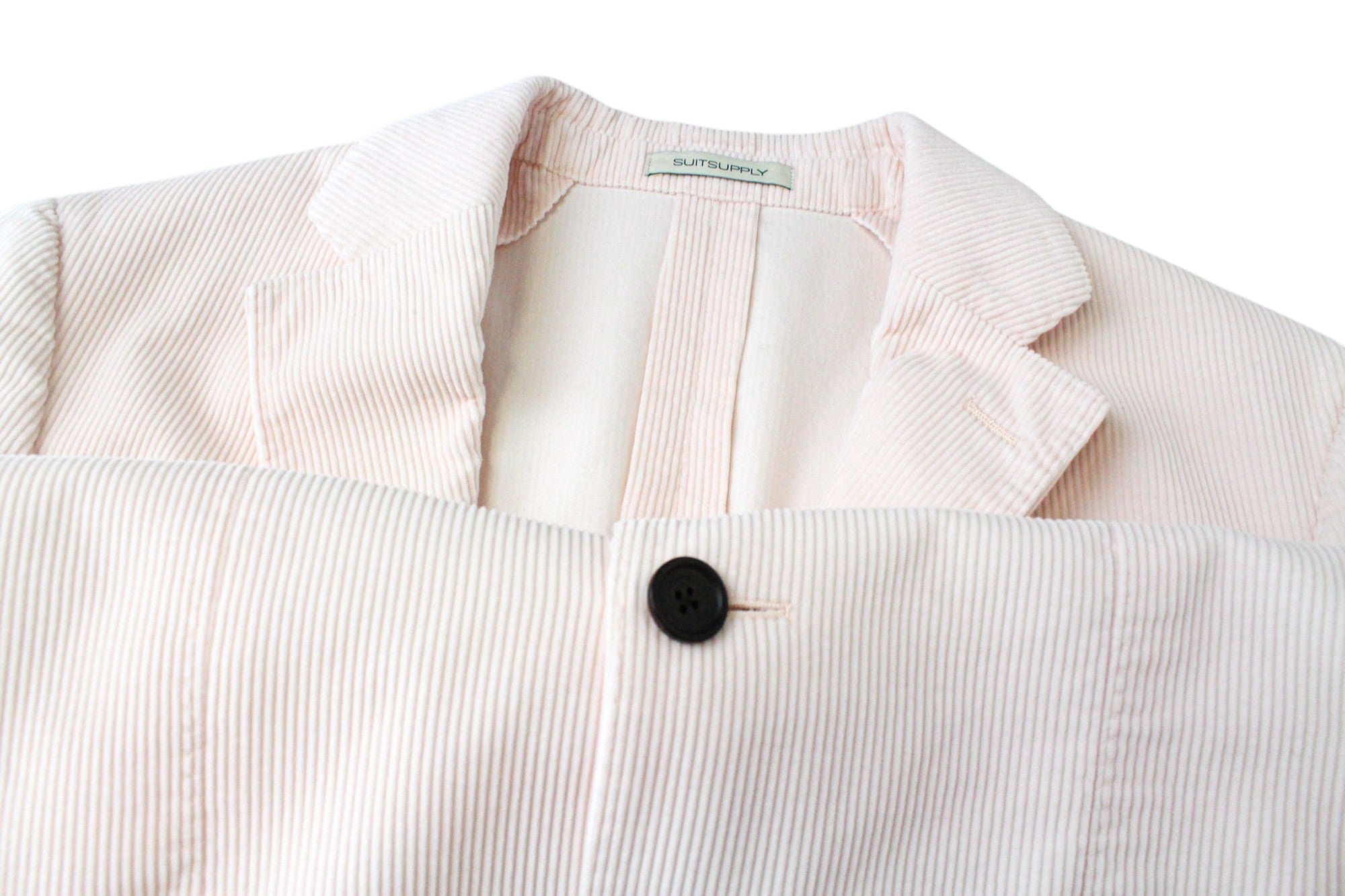 SUITSUPPLY Havana Patch Men's Suit UK36R Pink Slim Cotton Velvet Cord 2-Piece