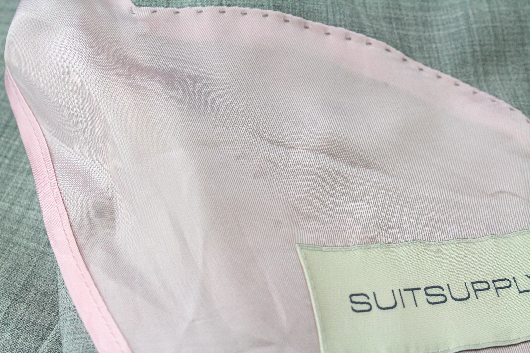 SUITSUPPLY La Spalla Men's Suit UK34R Grey Slim Pure Wool Melange S120s 2Piece