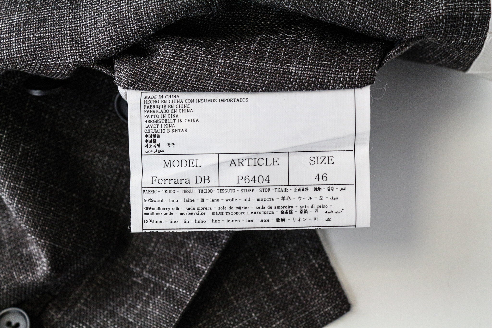 SUITSUPPLY Havana Patch Men's Suit UK36R Wool Silk Linen Brown Slim 3-Piece