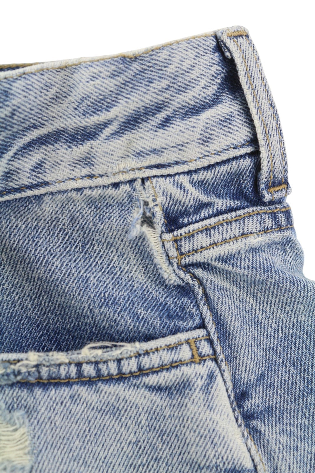 LIU JO Glam Straight Bic Women Jeans W28 Skirted Ripped Blue Denim