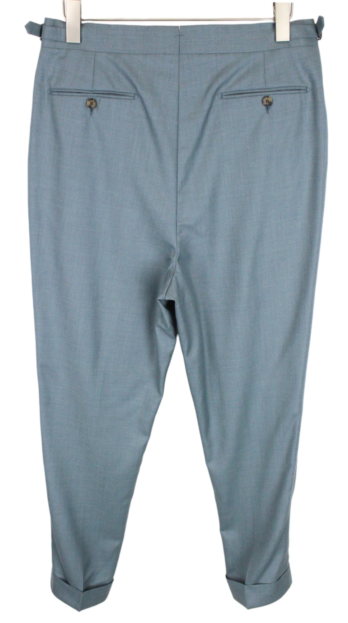 SUITSUPPLY Havana Jetted Men's UK38R Blue Slim Fit Wool Lined 2Pc Suit