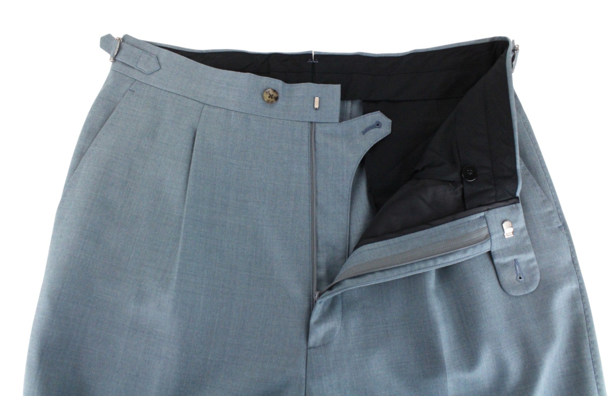 SUITSUPPLY Havana Jetted Men's UK38R Blue Slim Fit Wool Lined 2Pc Suit