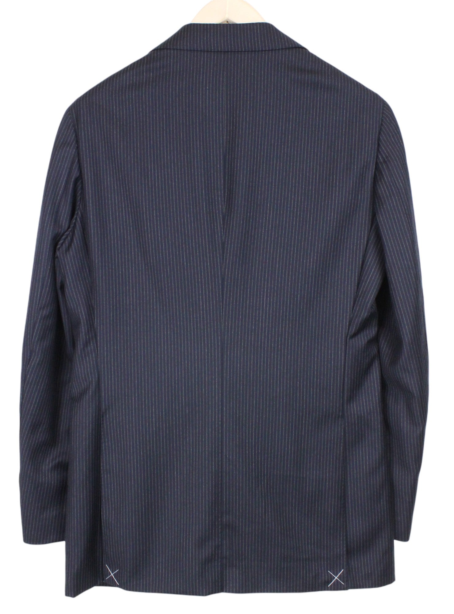 SUITSUPPLY Havana Men's UK36R Navy Stripe 2Pc Suit Slim Super 130's Wool