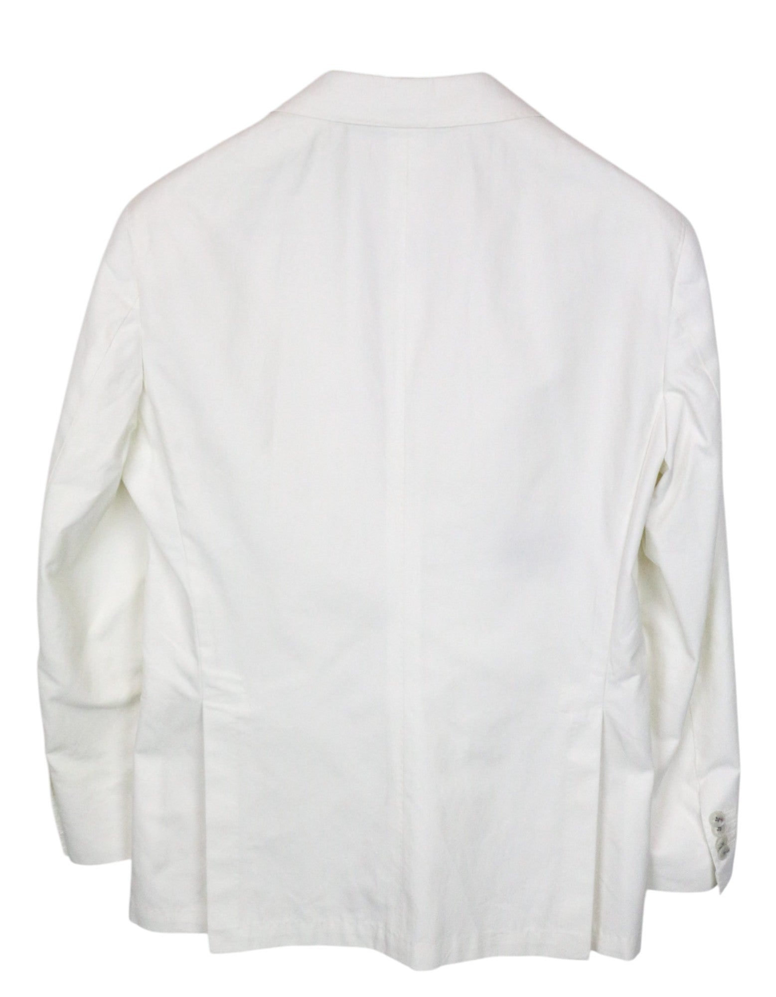 SUITSUPPLY Havana Men's Suit UK38R Off-White Slim Cotton Single-Breasted 2Piece