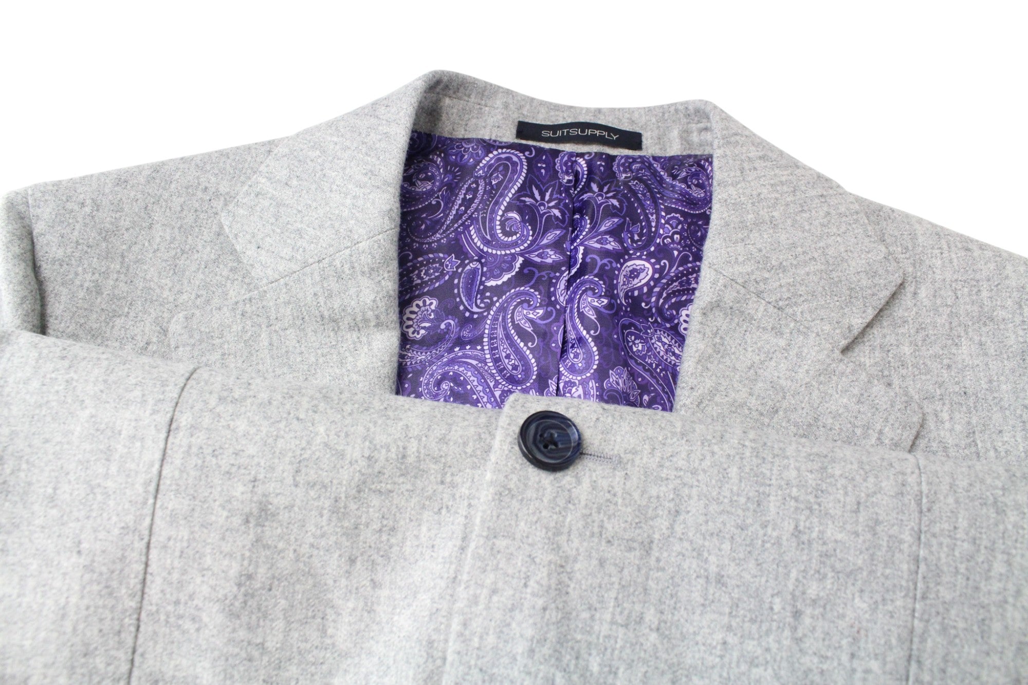 SUITSUPPLY La Spalla Men's Suit UK38R Grey Wool 2Pc Single-Breasted