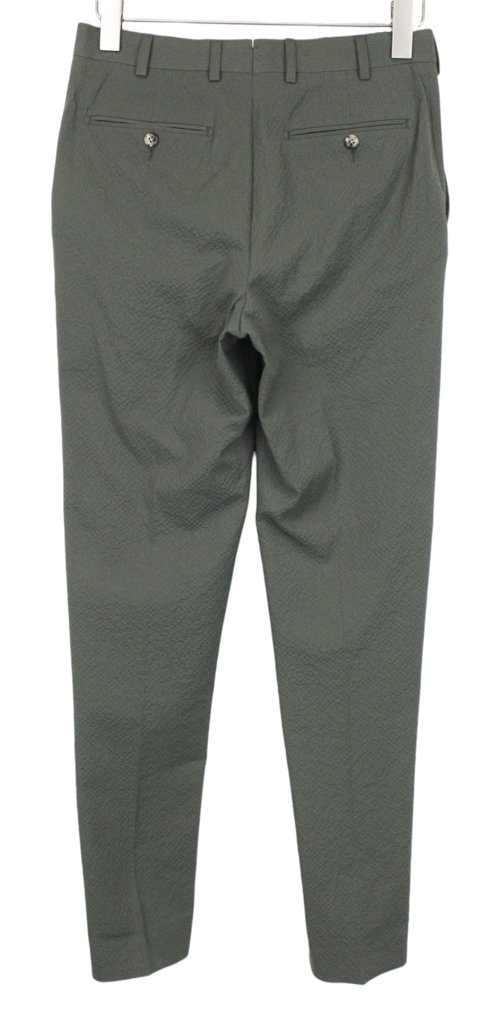 SUITSUPPLY Havana Patch Men's Suit UK34R Green Slim 2-Piece Cotton Mix Stretch