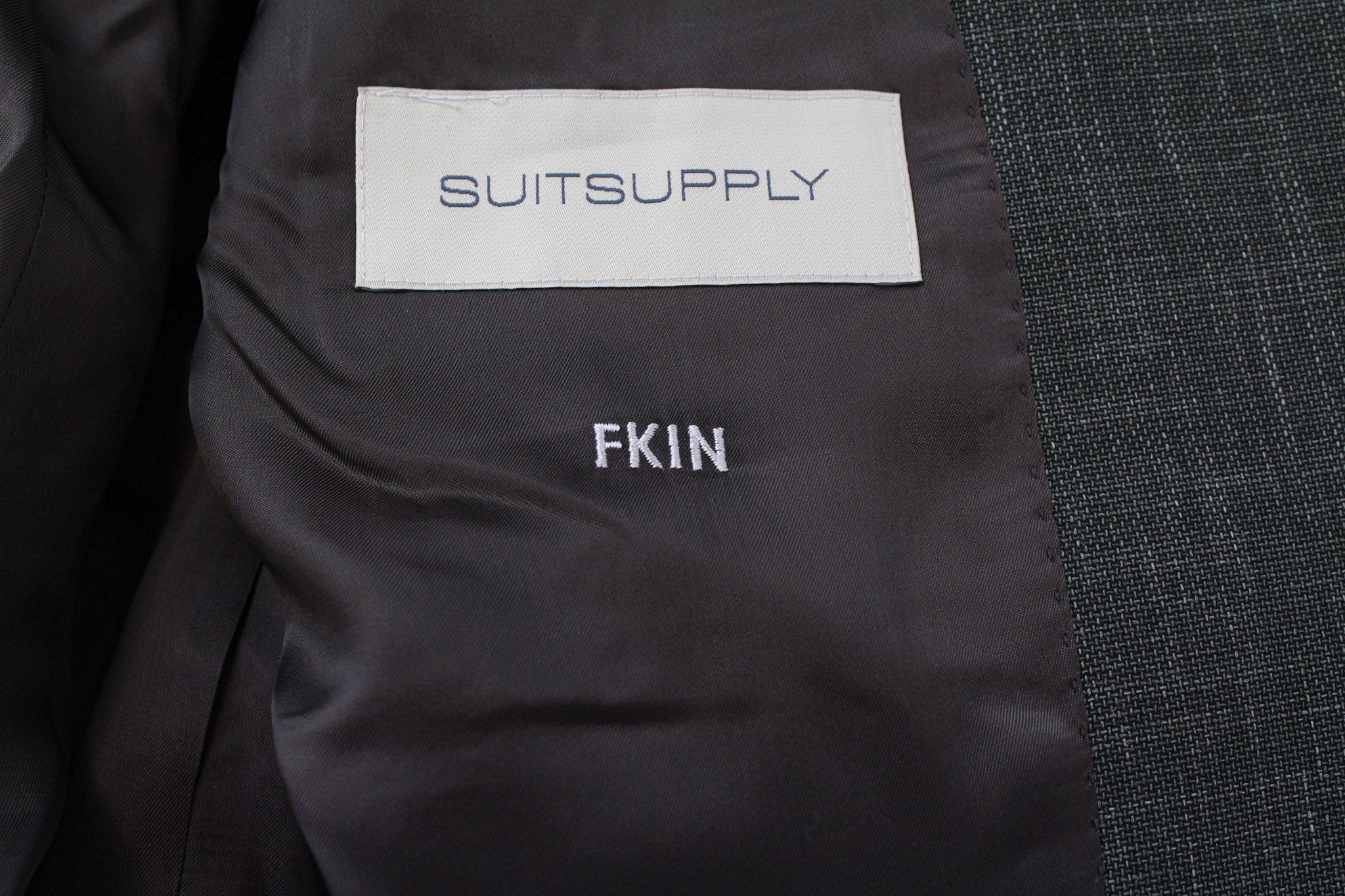 SUITSUPPLY La Spalla Men's Suit UK38R Green Wool Silk Linen Slim Melange Two