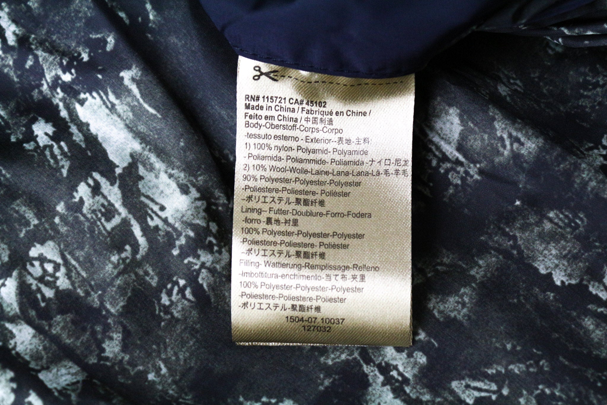 SCOTCH & SODA Men's XL Dark Grey Hooded Wool Blend Quilted Zip-Up Jacket