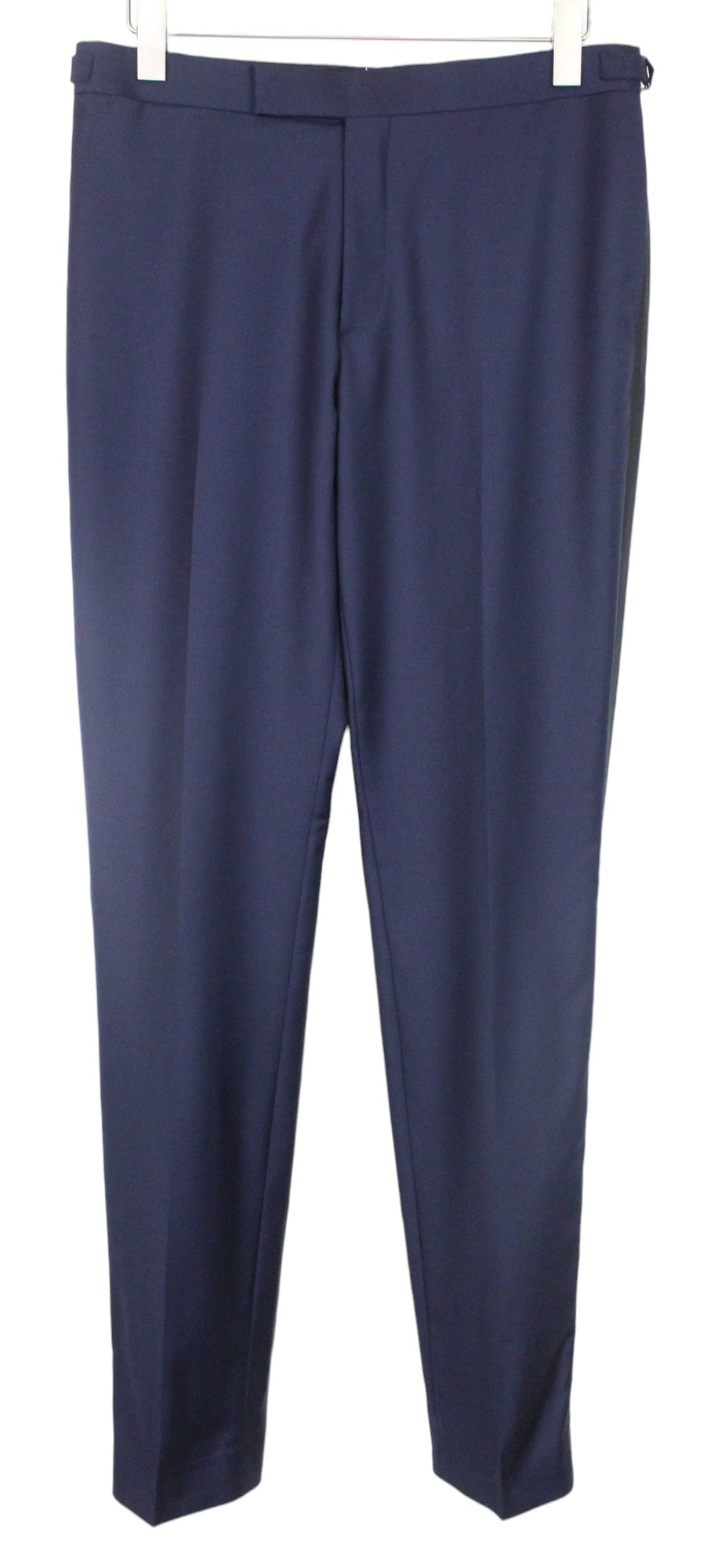 SUITSUPPLY Lazio Men's Suit UK40L Blue Slim S130 Wool Tux 3 Piece Formal