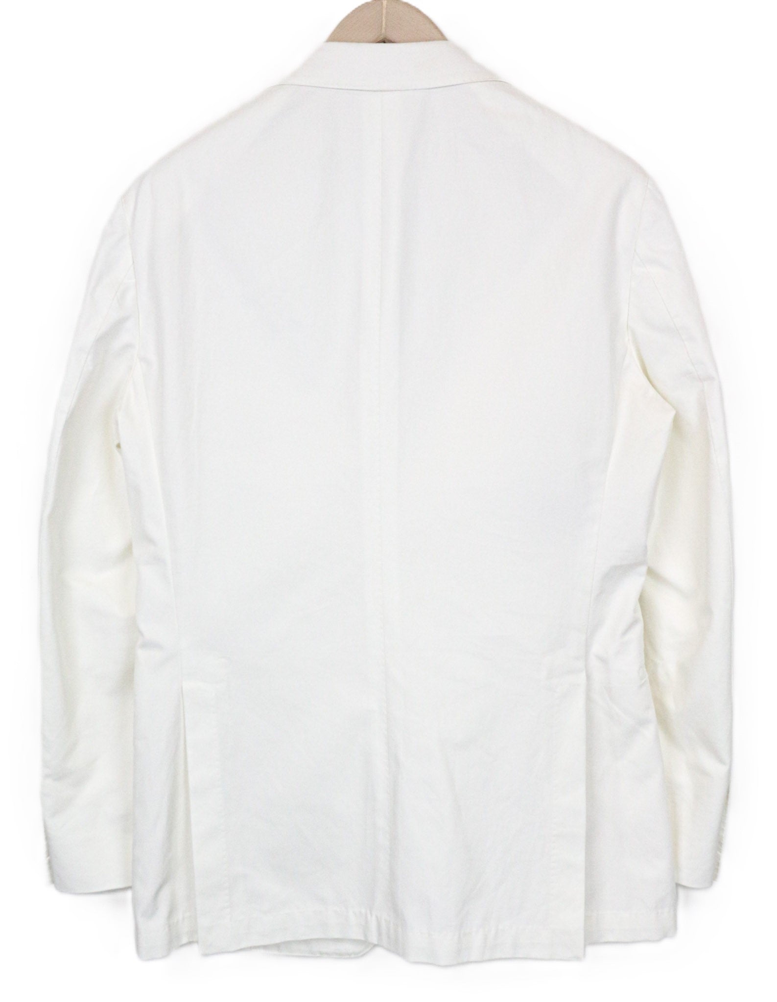 SUITSUPPLY Havana Men's Suit UK38R Slim White 2-Piece Pure Cotton Twill Jetted