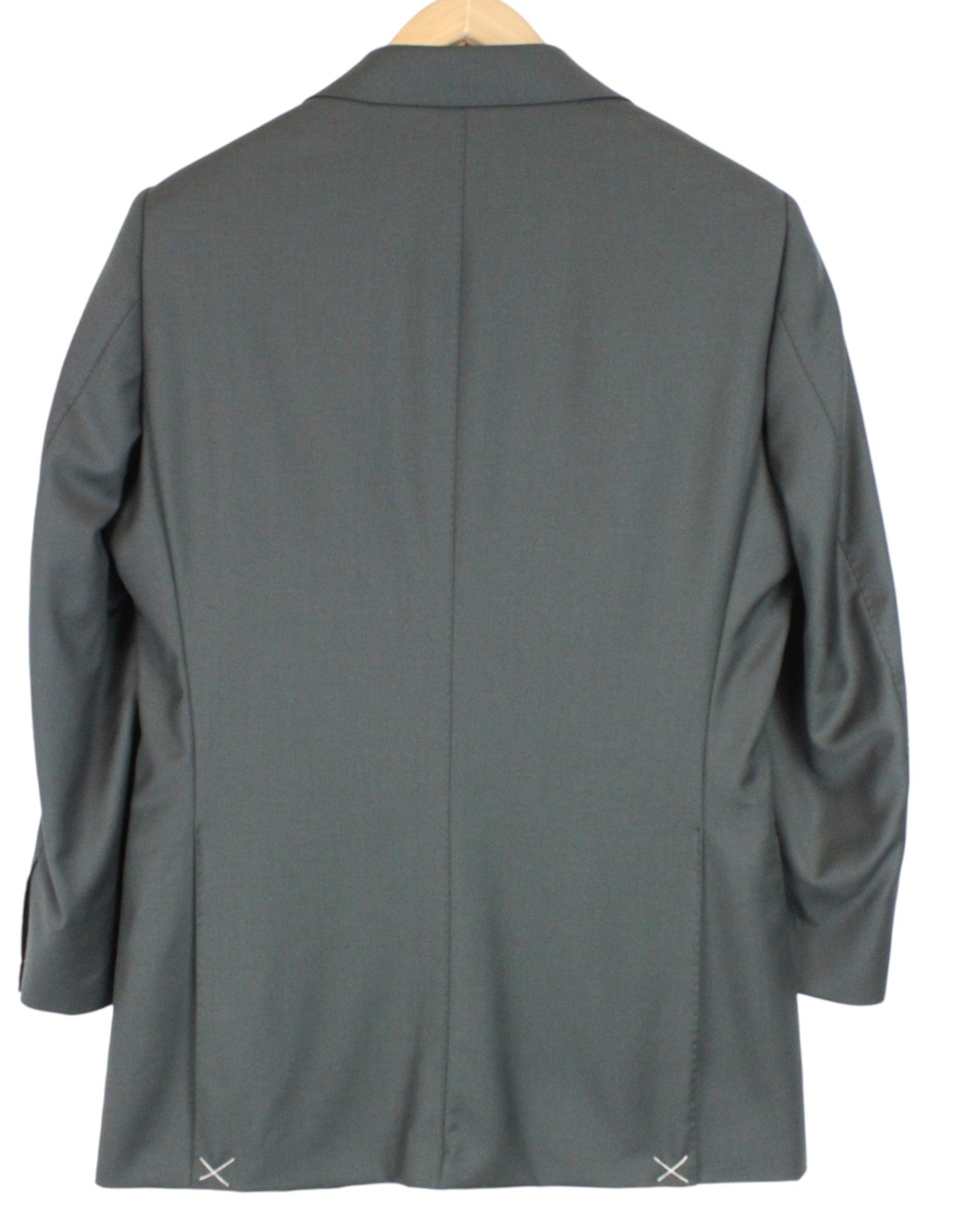 SUITSUPPLY La Spalla Suit UK38S Men's Green Wool 2-Piece Single-Breasted