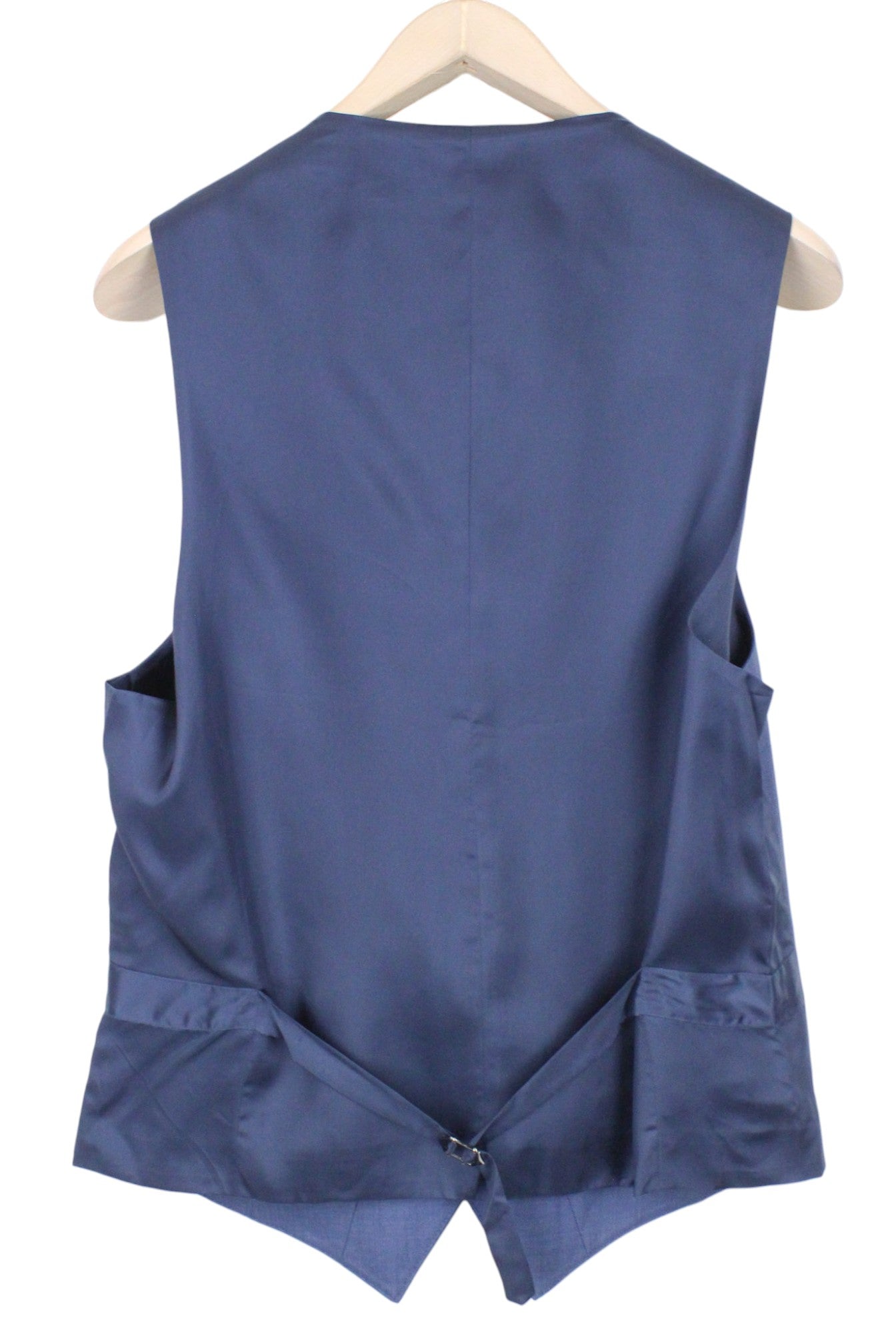 SUITSUPPLY Lazio La Spalla Men's Suit UK40L Slim Blue Wool 3Pc Super 150's