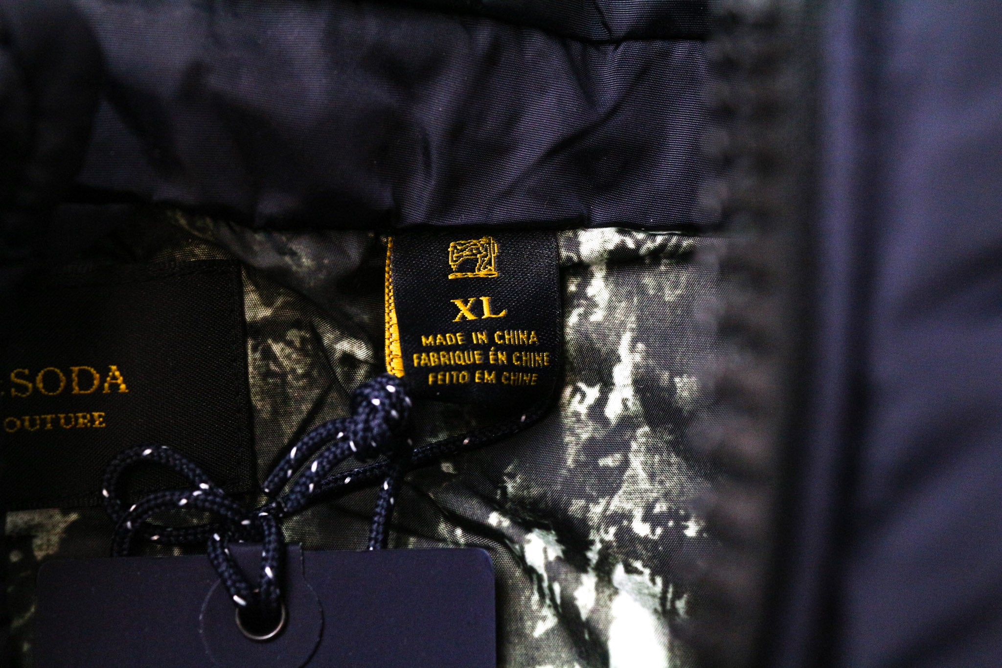 SCOTCH & SODA Men's Jacket XL Mid Grey Wool Blend Melange Hood Windbreaker