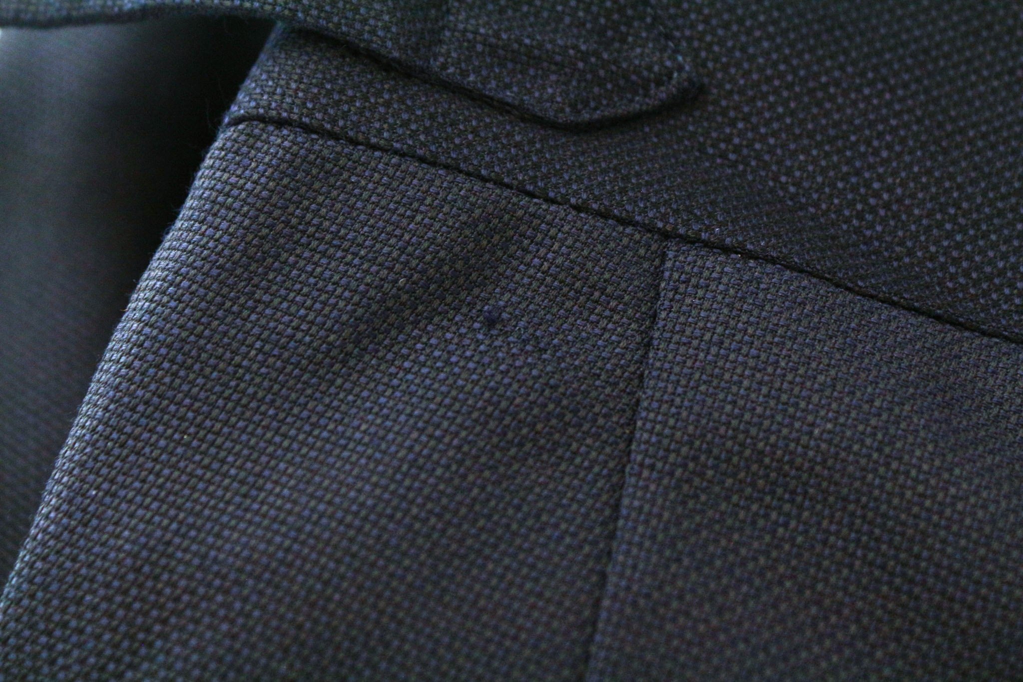 SUITSUPPLY La Spalla Men's Suit UK36R Navy Blue Wool S130s 3Pc Slim Tuxedo