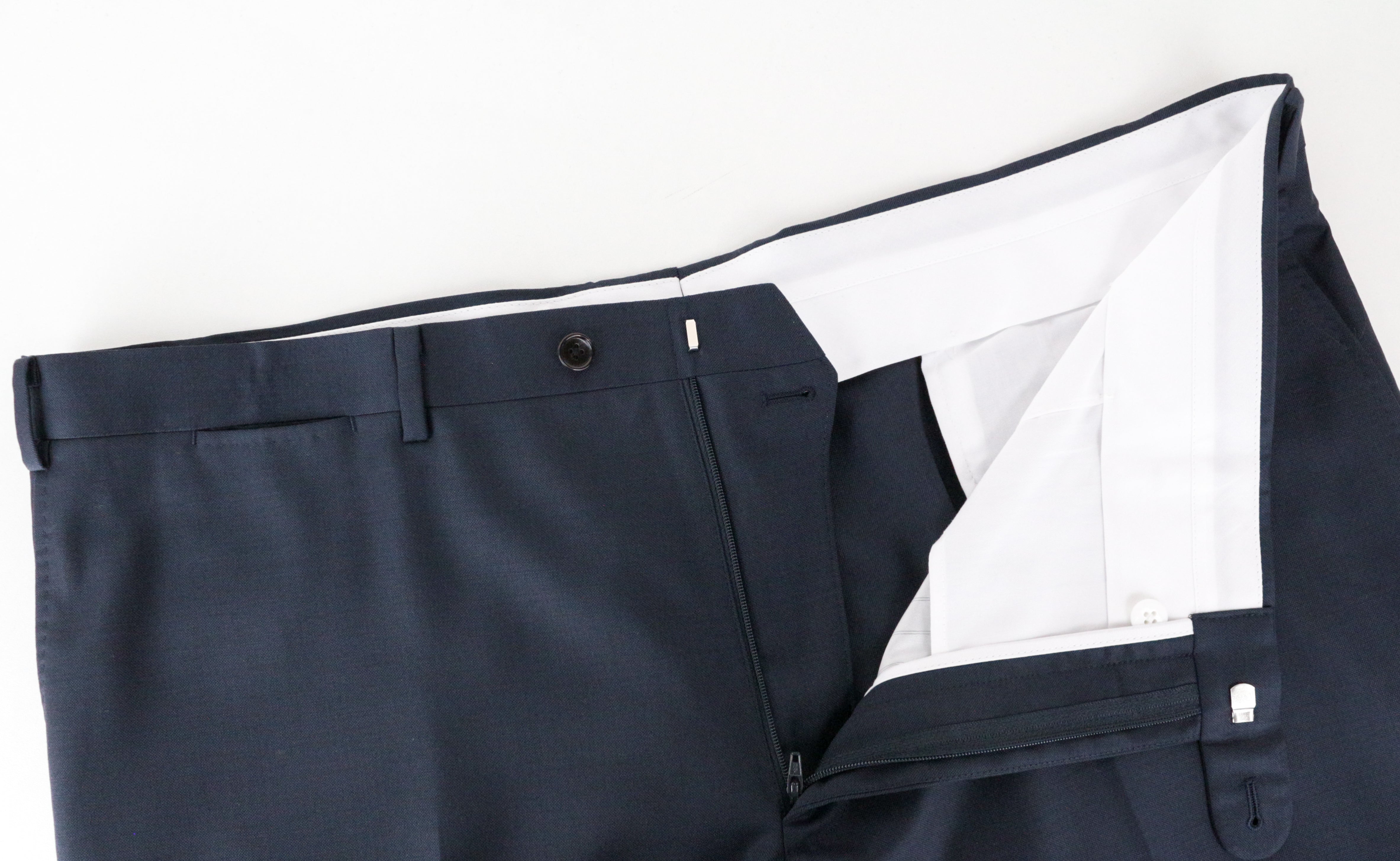 SUITSUPPLY Lazio UK52 Men's 3 Piece Blue Wool Suit Single-Breasted