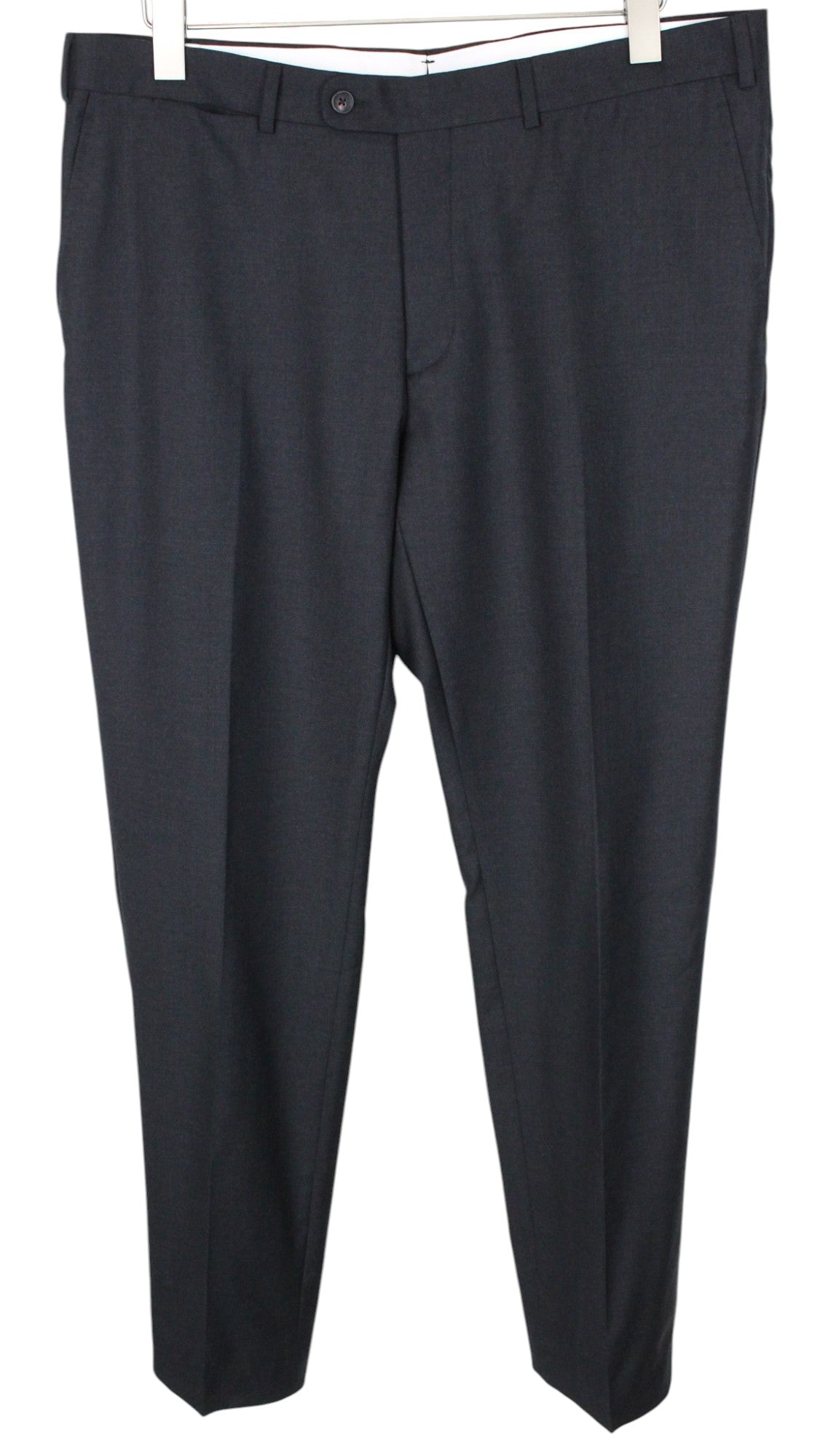 SUITSUPPLY Napoli Men's Suit UK44R Dark Grey 2-Piece Melange Pure Wool