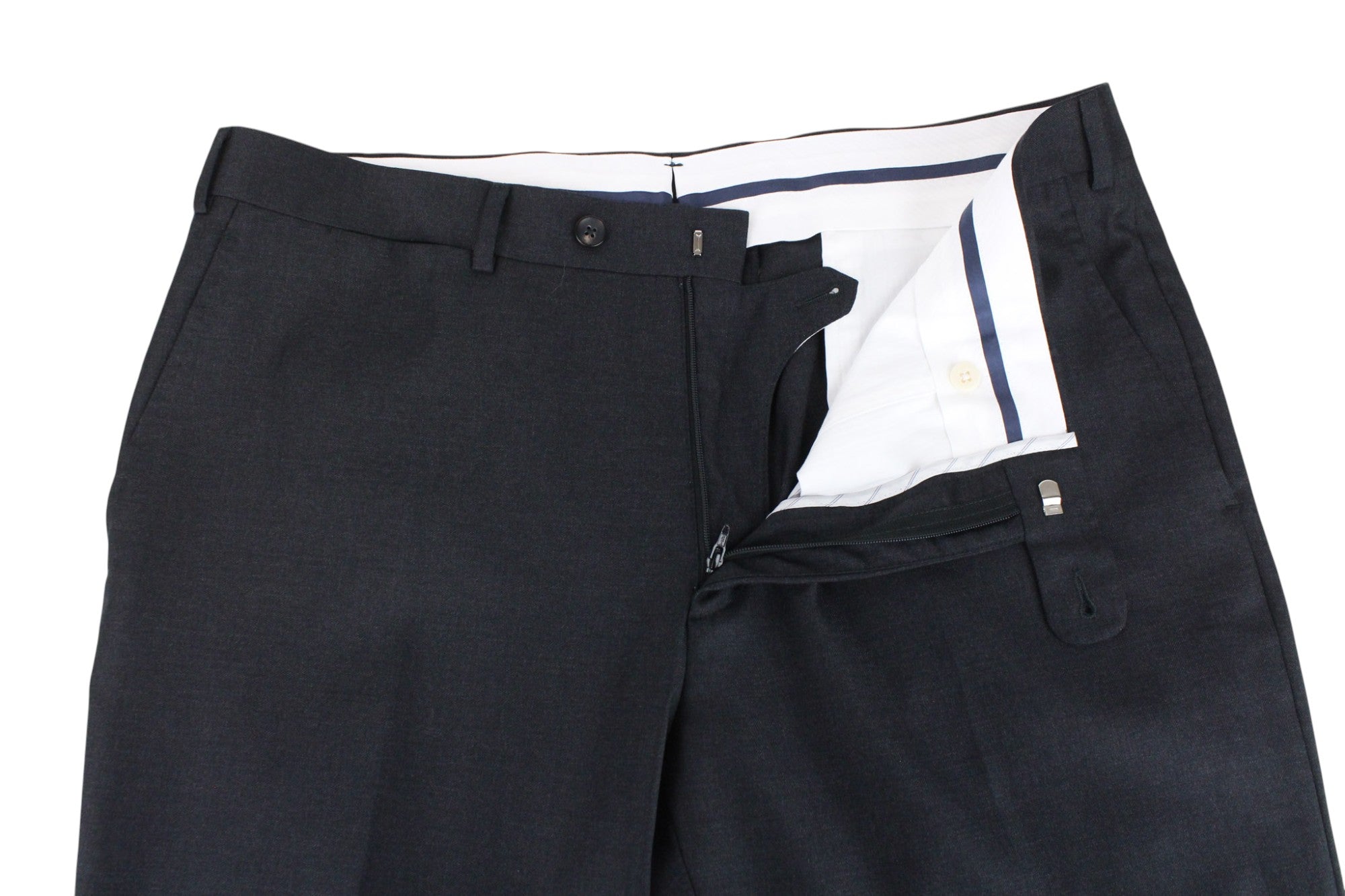 SUITSUPPLY Napoli Men's Suit UK44R Dark Grey 2-Piece Melange Pure Wool