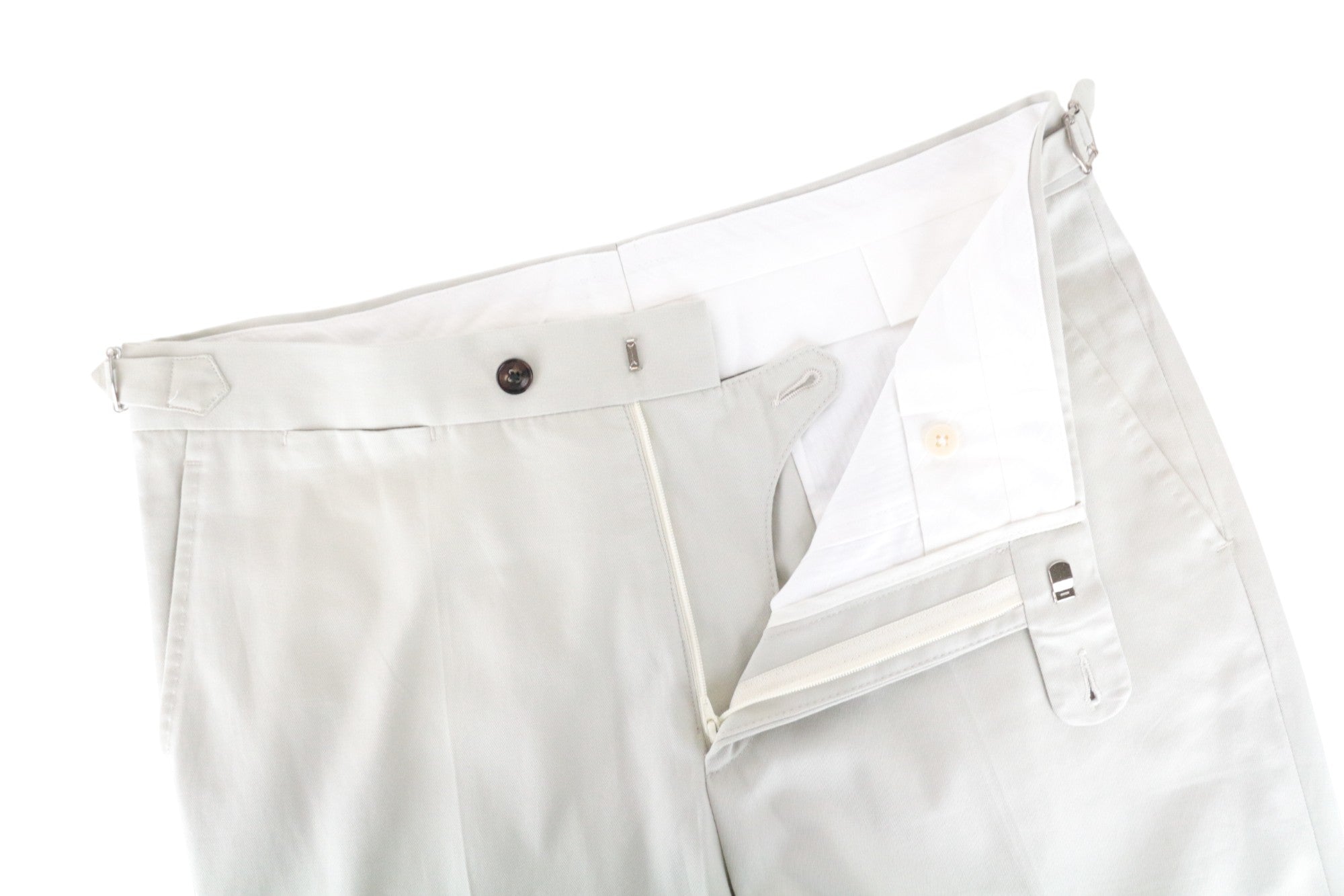 SUITSUPPLY Havana Men's Suit UK36R Ecru Slim Cotton 2-Piece Jetted Classic