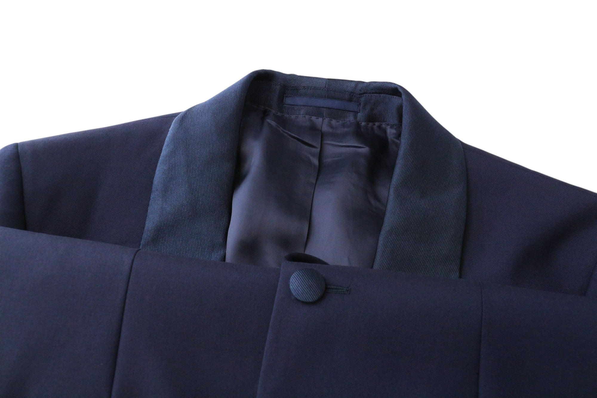 SUITSUPPLY vyriškas Havanos smokingo kostiumas, UK38L, plonas, mėlynas, dviejų dalių, grynos vilnos, „Super 110s“ 