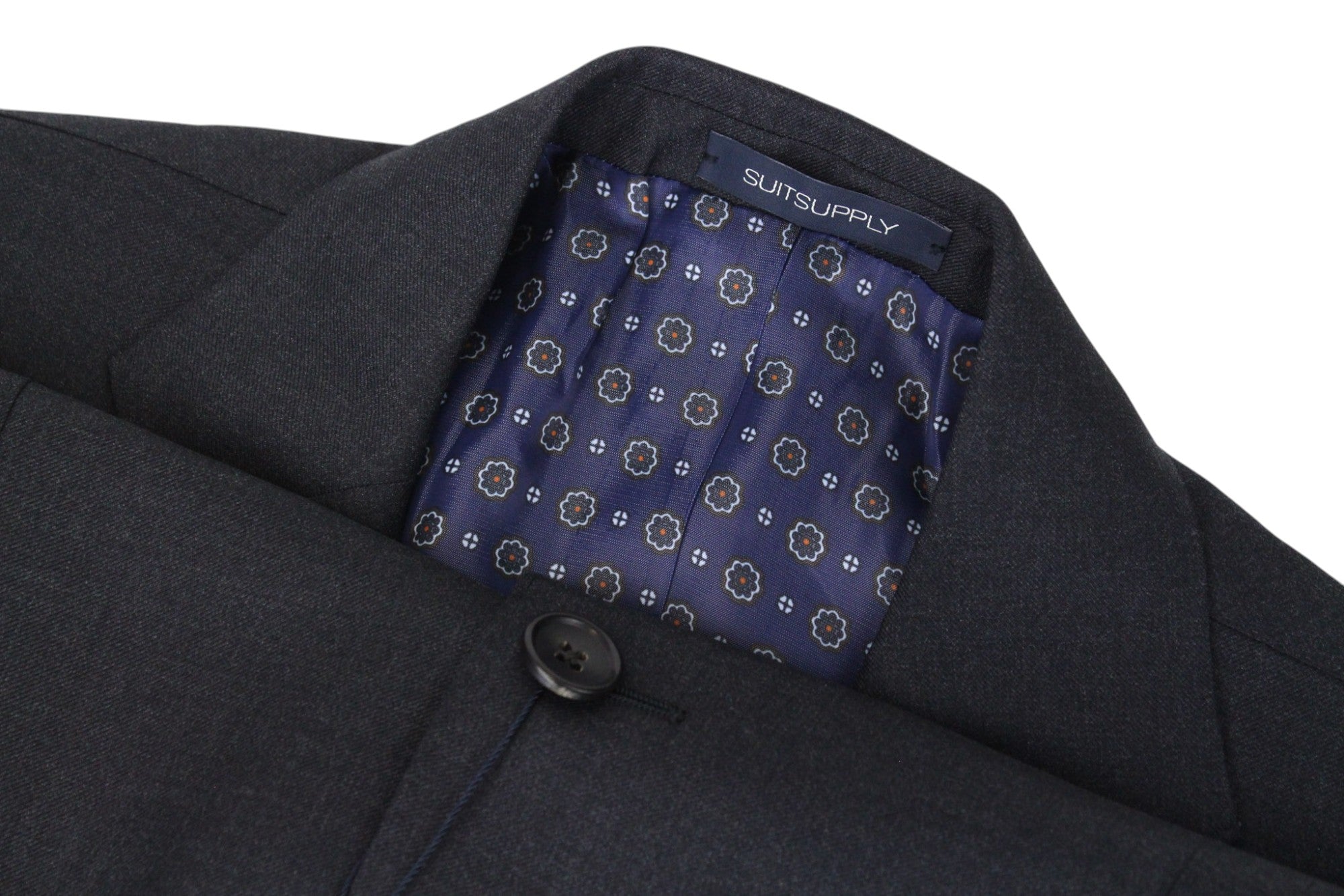 SUITSUPPLY La Spalla Men's Suit UK38S Grey Wool 2-Piece Classic Lined