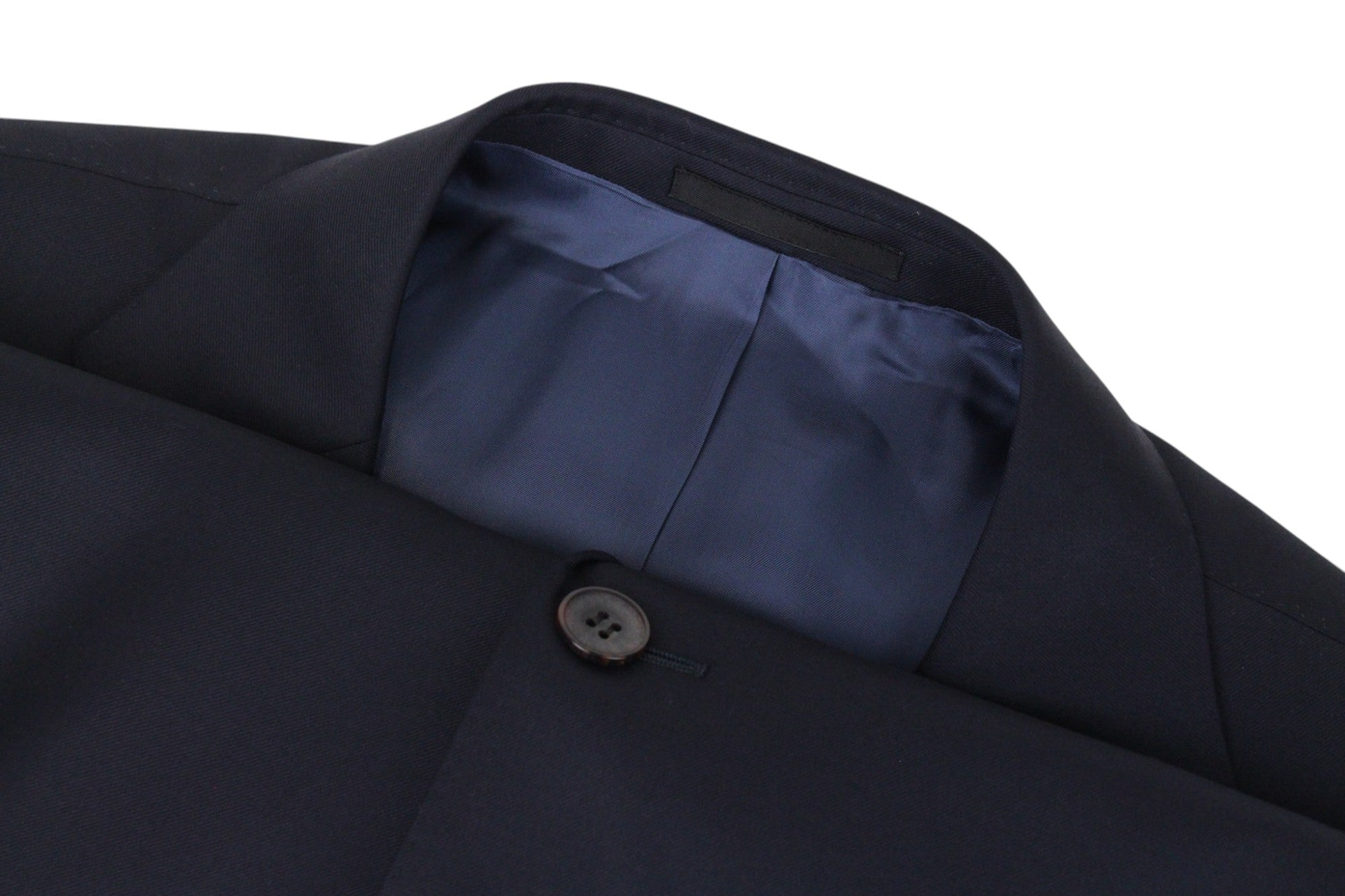 SUITSUPPLY Lazio Blueline Men's Suit UK52L Classic Navy Blue Wool 2-Piece