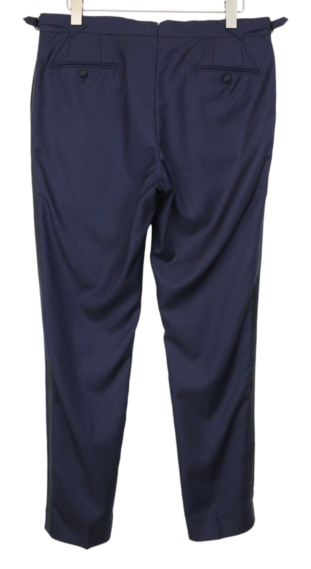 SUITSUPPLY La Spalla Men's Suit UK40R Blue Slim Wool S130s 3-Piece Tuxedo