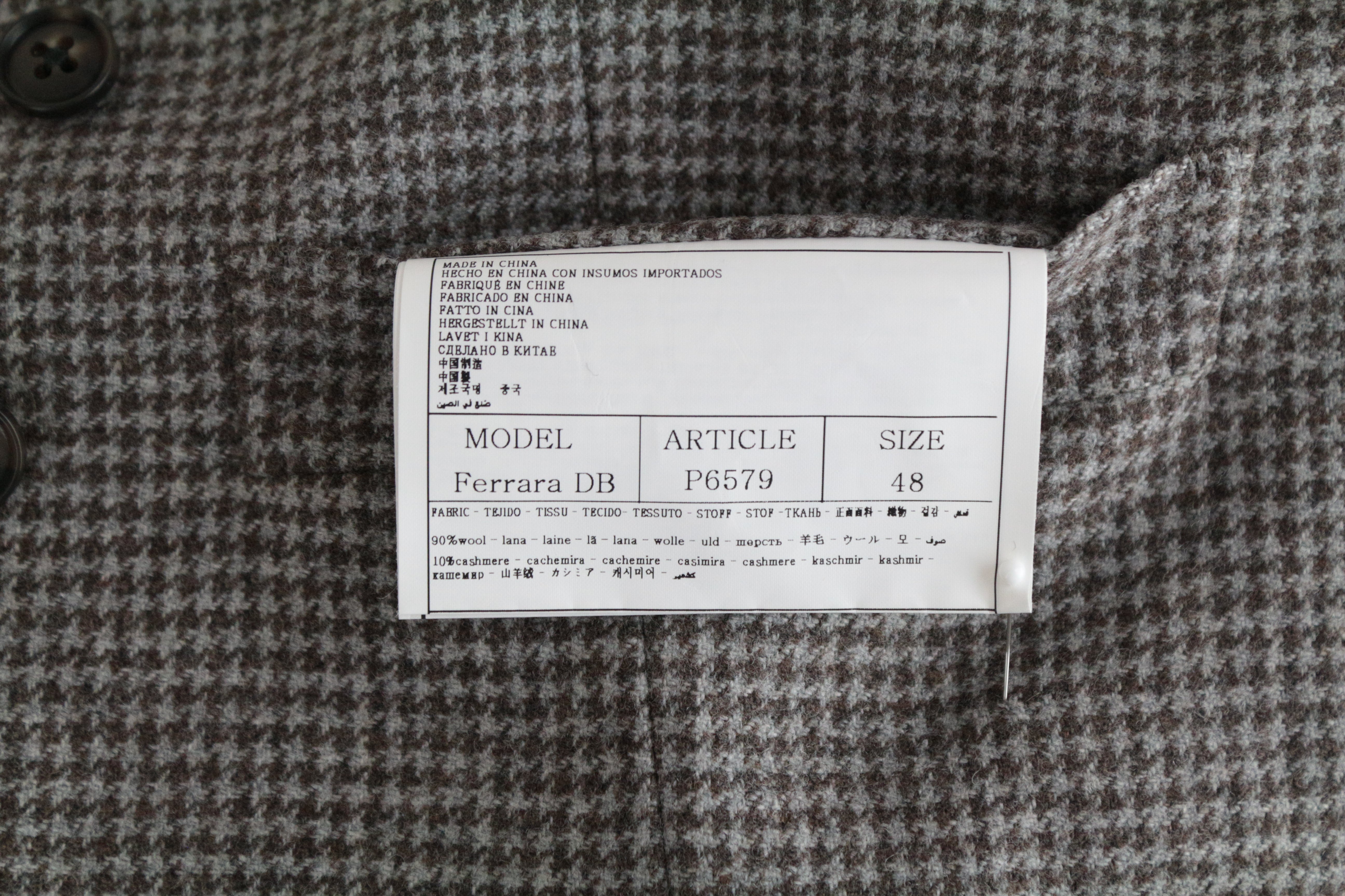 SUITSUPPLY Havana Patch Men's UK328R Grey Wool Cashmere 3-Piece Suit