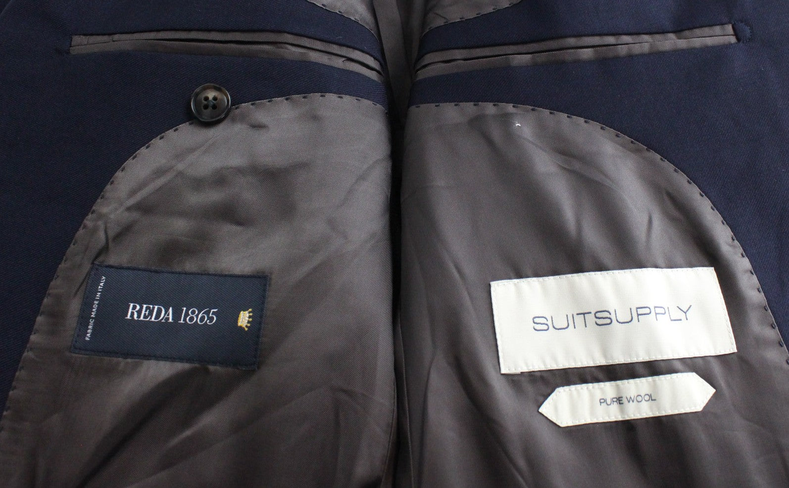 SUITSUPPLY Napoli Men's UK36R Blue Classic Pure Wool Single-Breasted 2 Piece