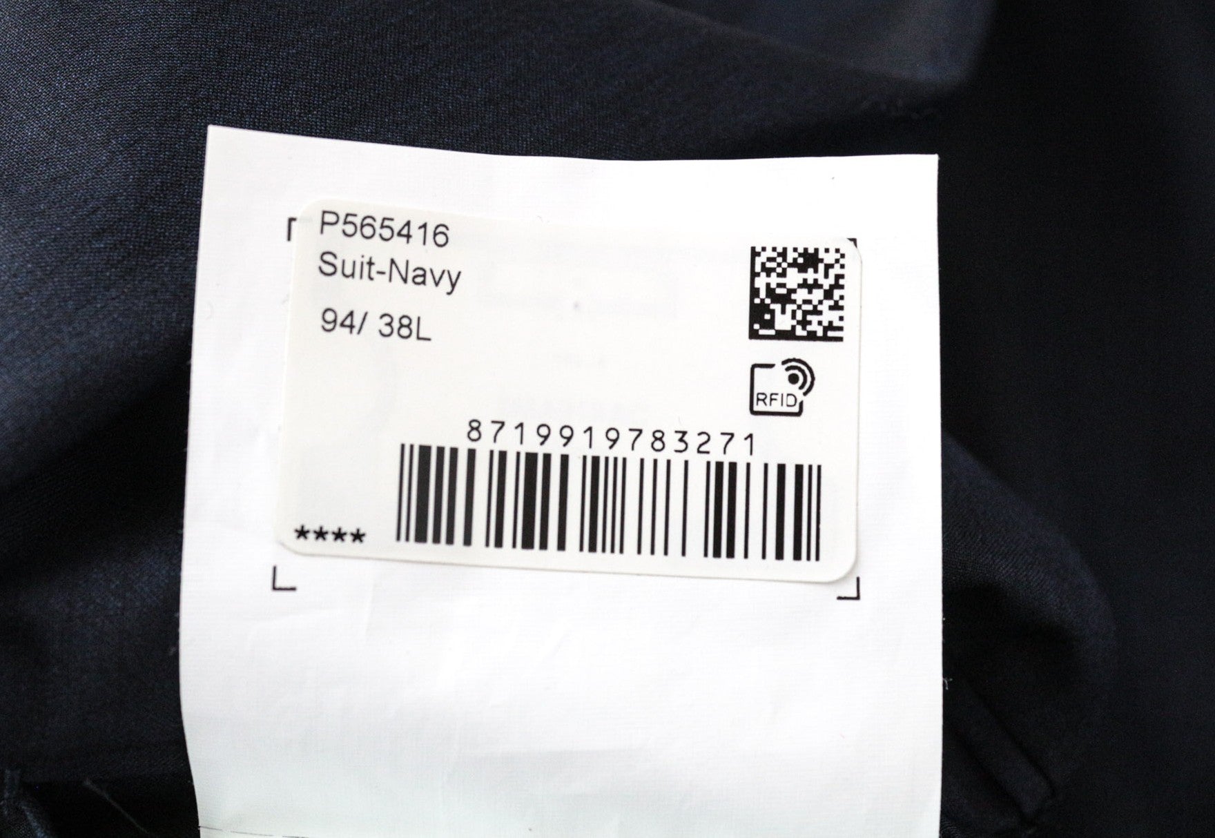 SUITSUPPLY Havana UK38L Men's Slim Blue Wool-Silk Melange 2Pc Unlined Suit