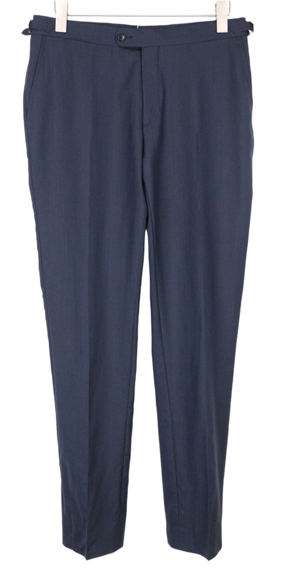 SUITSUPPLY Havana UK38L Men's Slim Blue Wool-Silk Melange 2Pc Unlined Suit