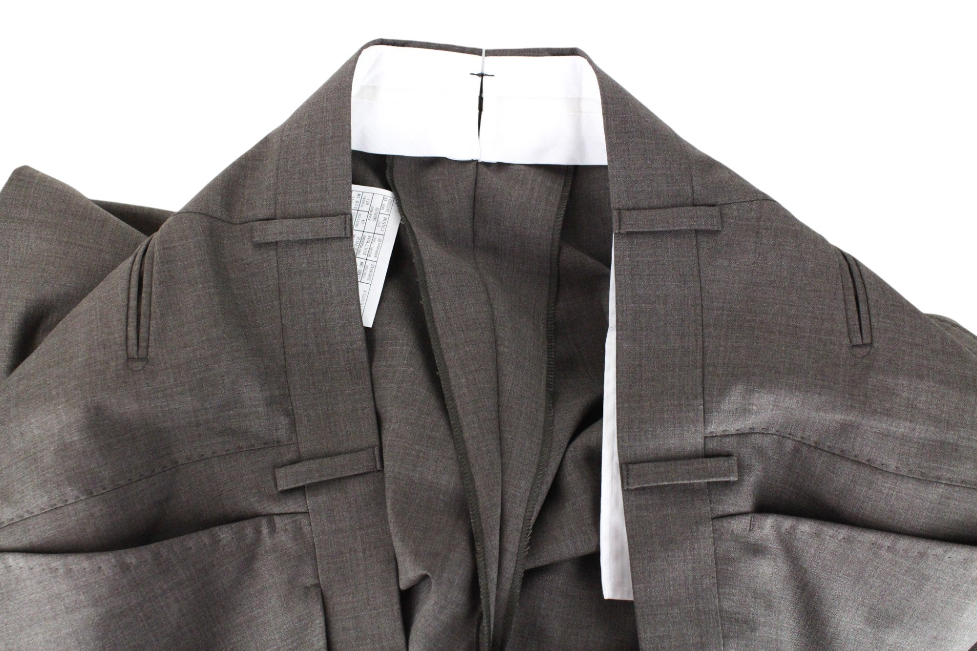 SUITSUPPLY La Spalla Men's Suit UK52S Slim Brown Melange 2Pc Wool Formal