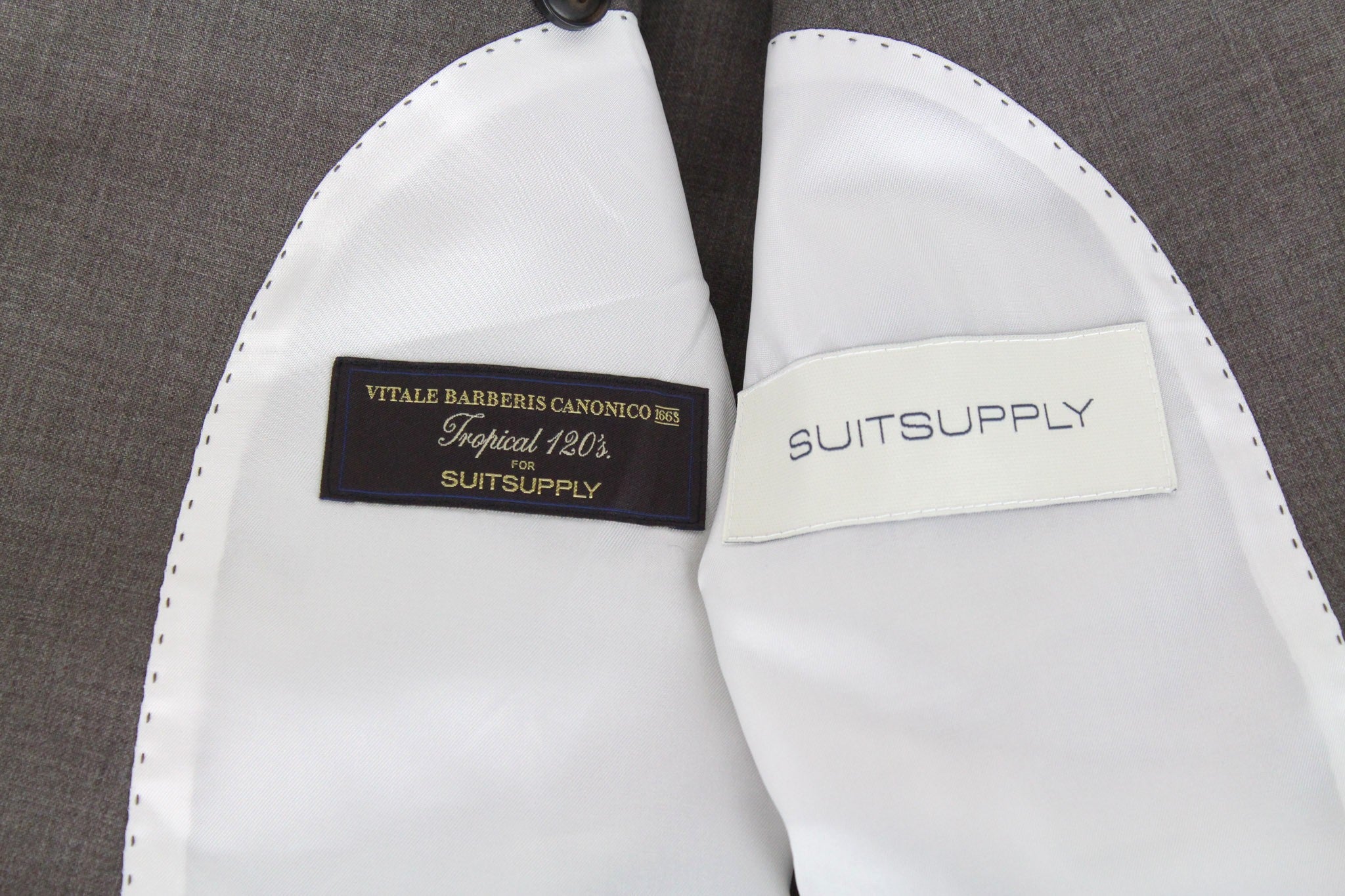 SUITSUPPLY La Spalla Men's Suit UK52S Slim Brown Melange 2Pc Wool Formal