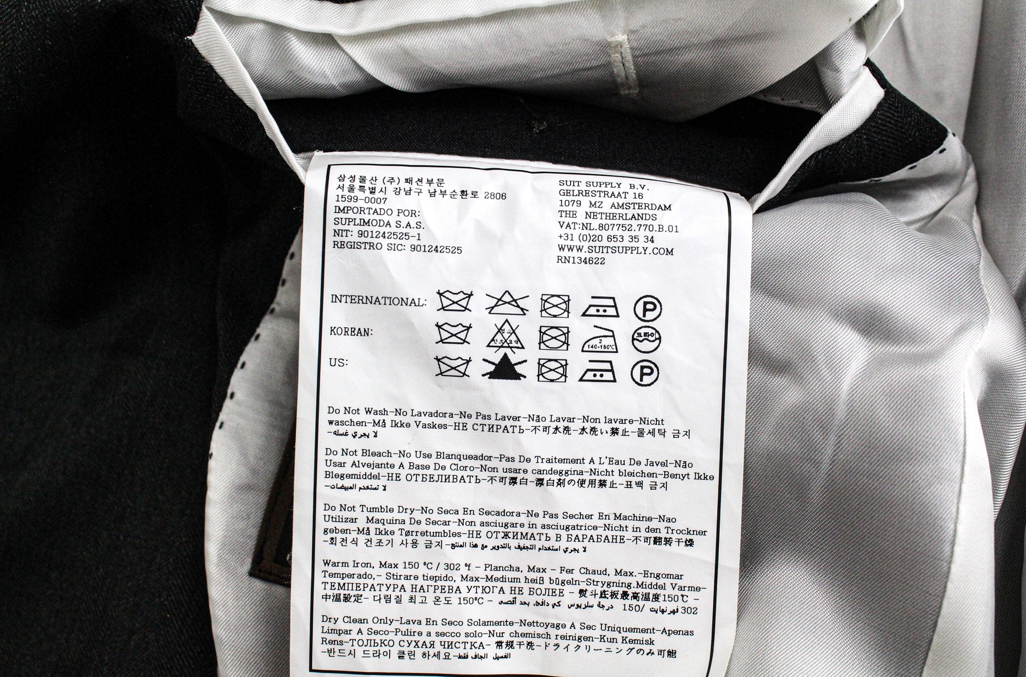 SUITSUPPLY Havana Tulip Men's UK38R Green Pure Wool Super 130's Slim 3 Piece